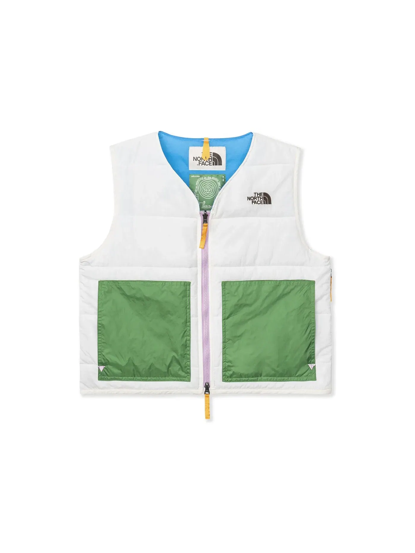 Мужской жилет с принтом The North Face x Brain Dead 68 Sierra Vest — изображение 1 из 2, винтажный белый