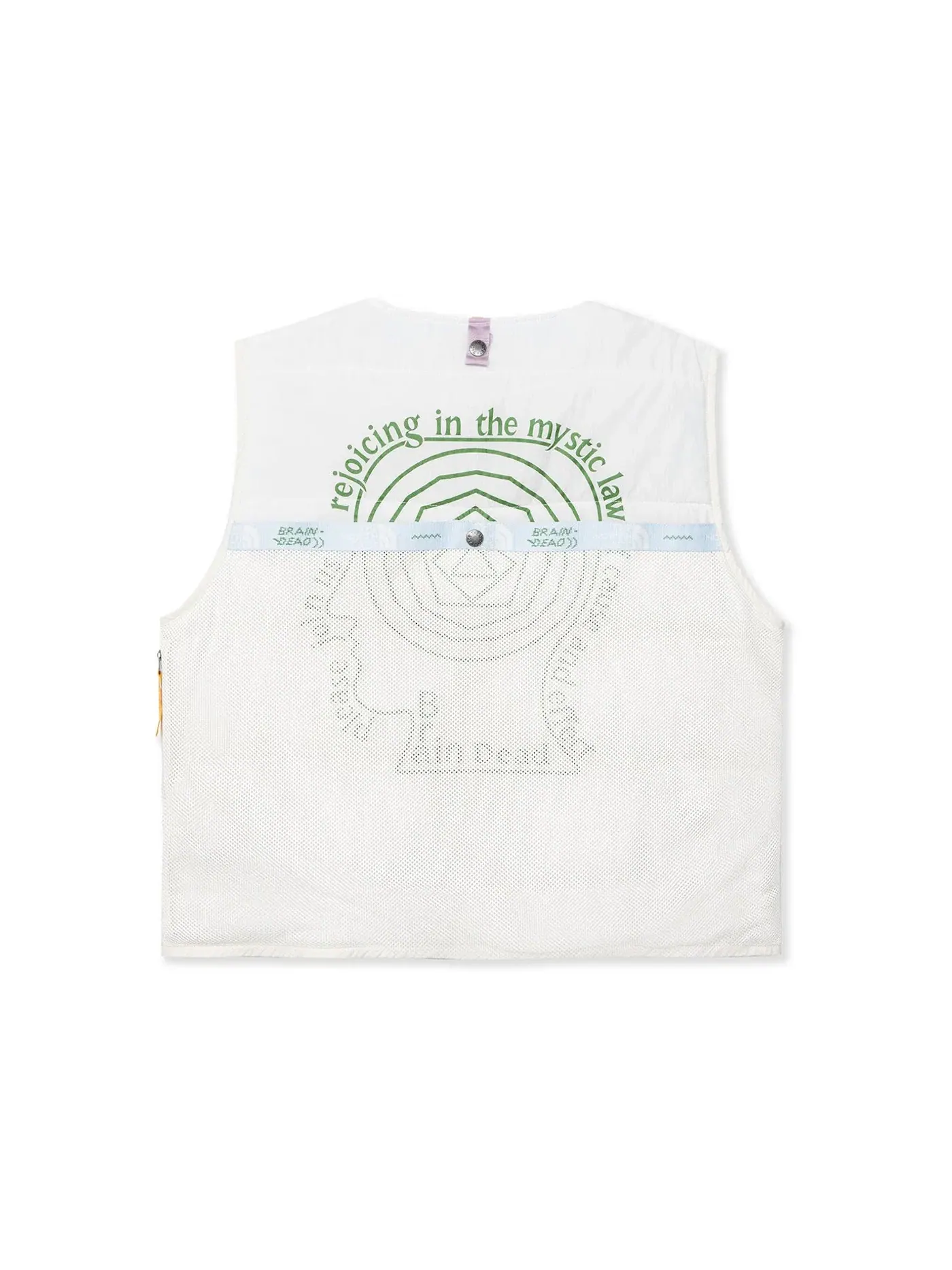 Мужской жилет с принтом The North Face x Brain Dead 68 Sierra Vest — изображение 2 из 2, винтажный белый