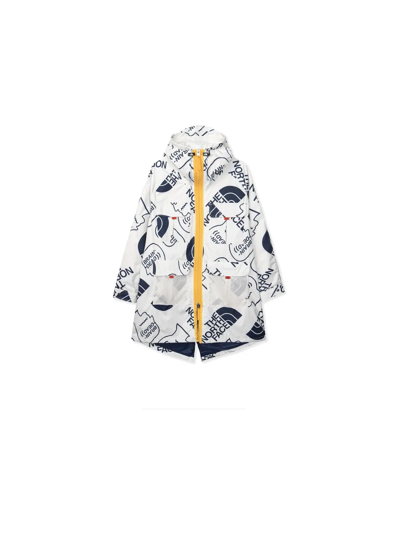 Мужская парка оверсайз The North Face x Brain Dead 76 Oversized Mountain Parka — изображение 1 из 2, винтажный белый