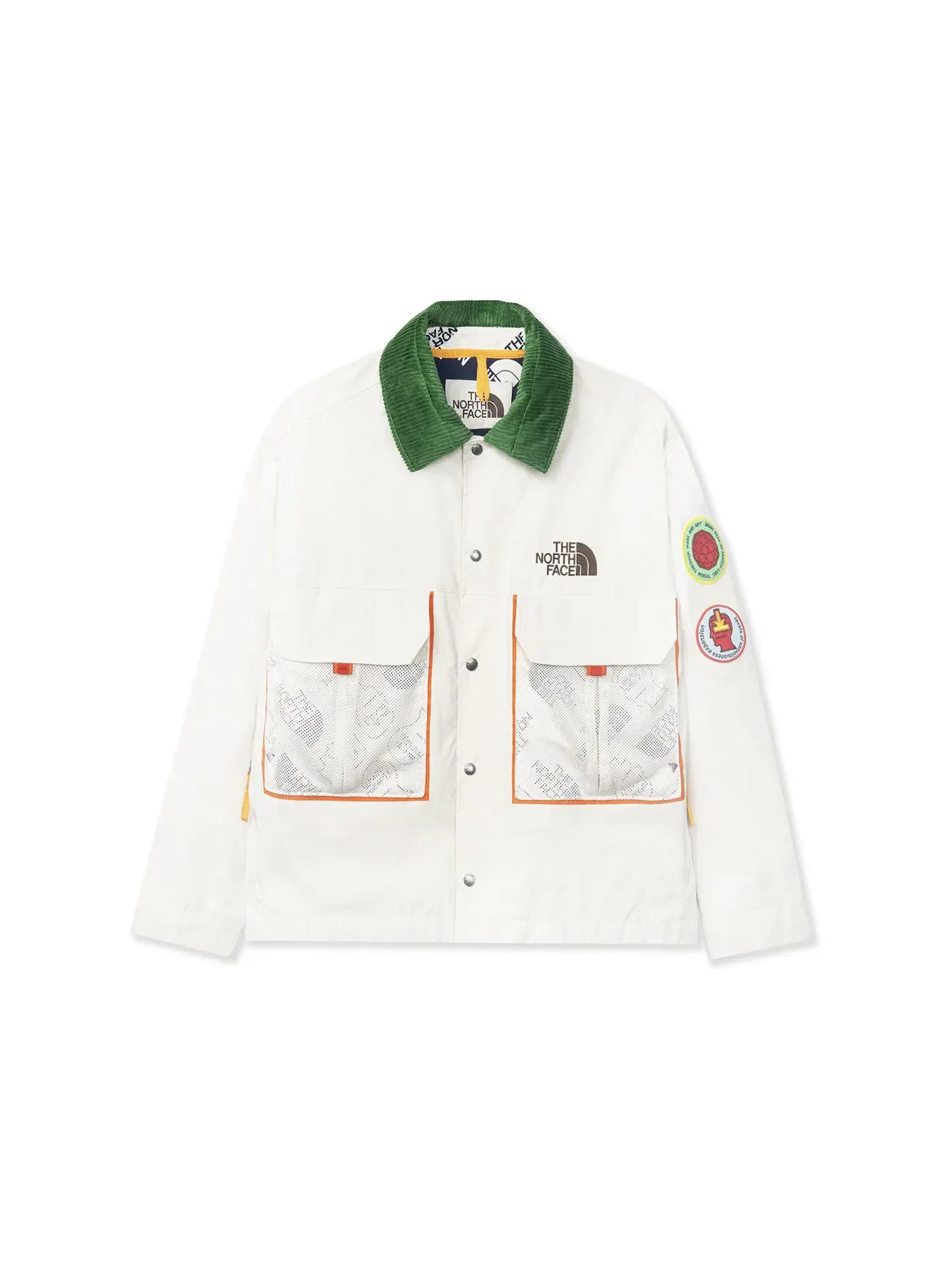 Мужское пальто-куртка оверсайз The North Face x Brain Dead 76 — изображение 1 из 2, винтажный белый