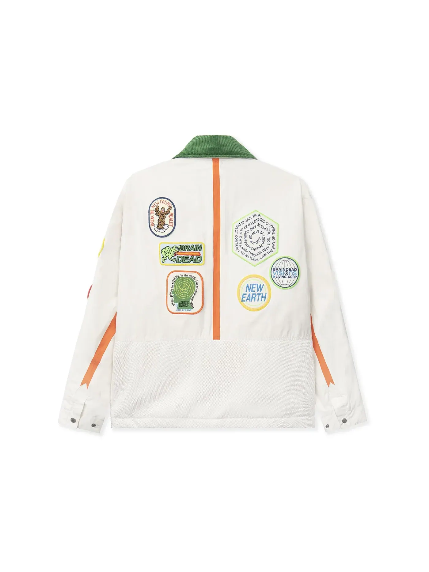 Мужское пальто-куртка оверсайз The North Face x Brain Dead 76 — изображение 2 из 2, винтажный белый