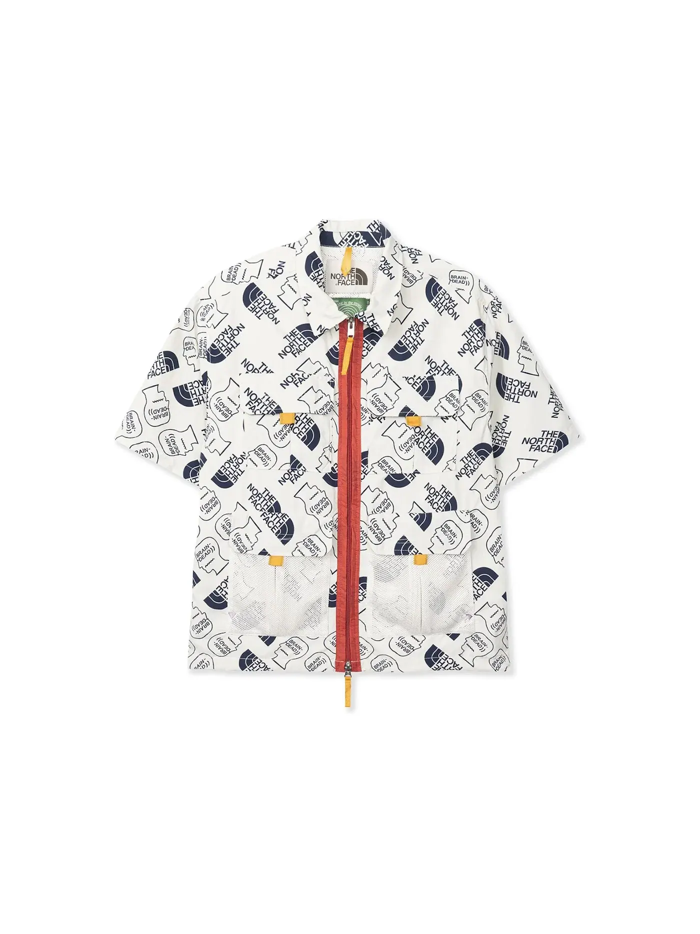Мужская рубашка свободного кроя Brain Dead Boxy Mountain The North Face — изображение 1 из 2, винтажный белый