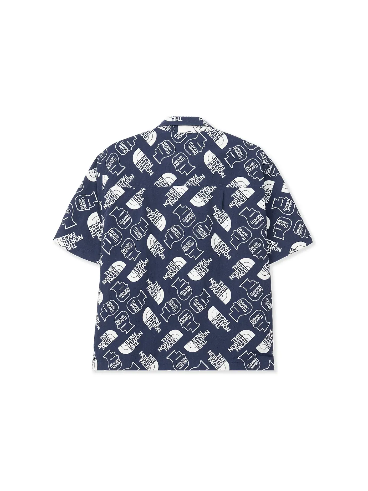 Мужская рубашка с принтом The North Face x Brain Dead Boxy Mountain Shirt — изображение 2 из 2, темно-синий