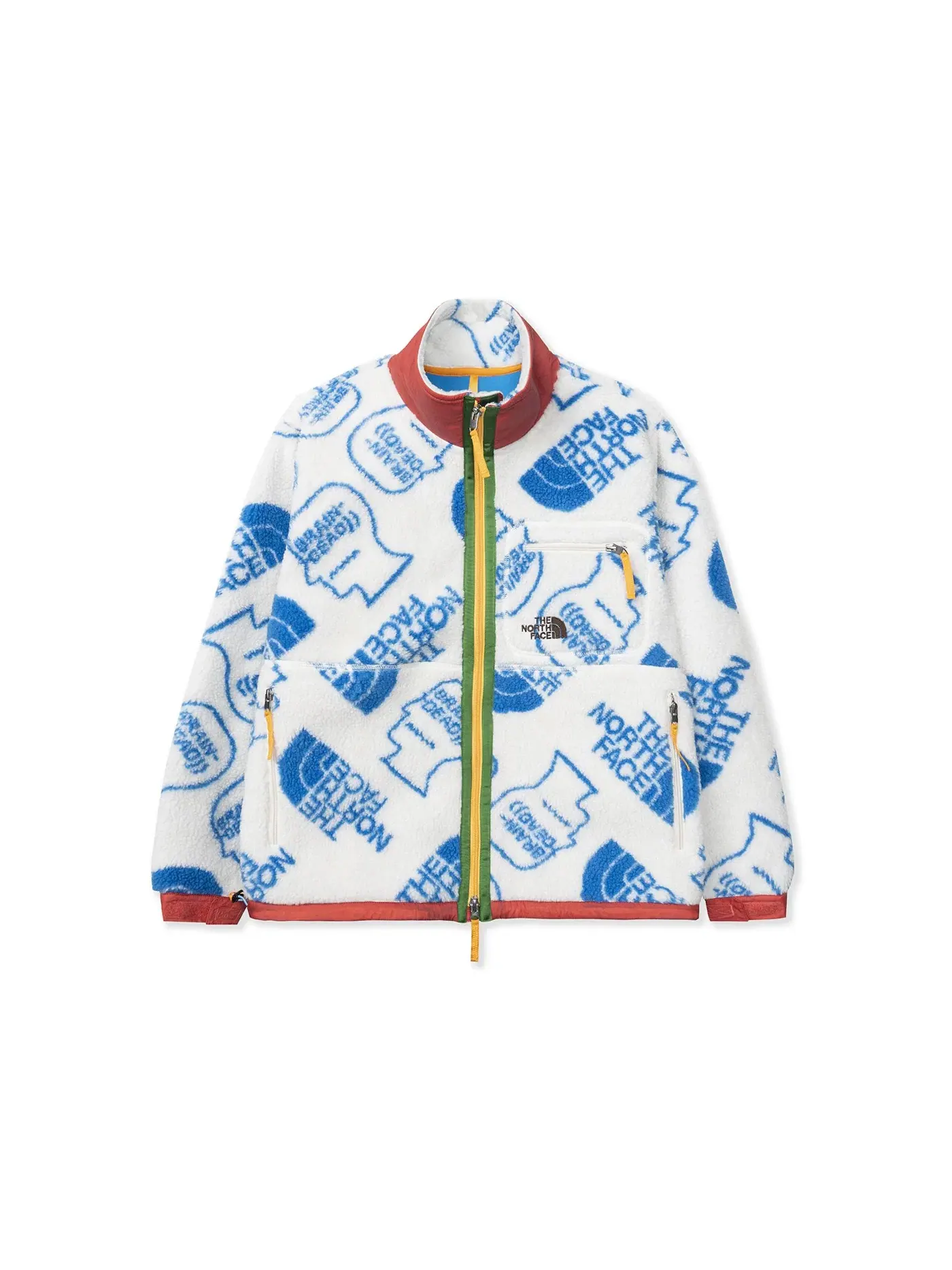 Мужская куртка-флис с полной застежкой-молнией The North Face — изображение 1 из 2, белый