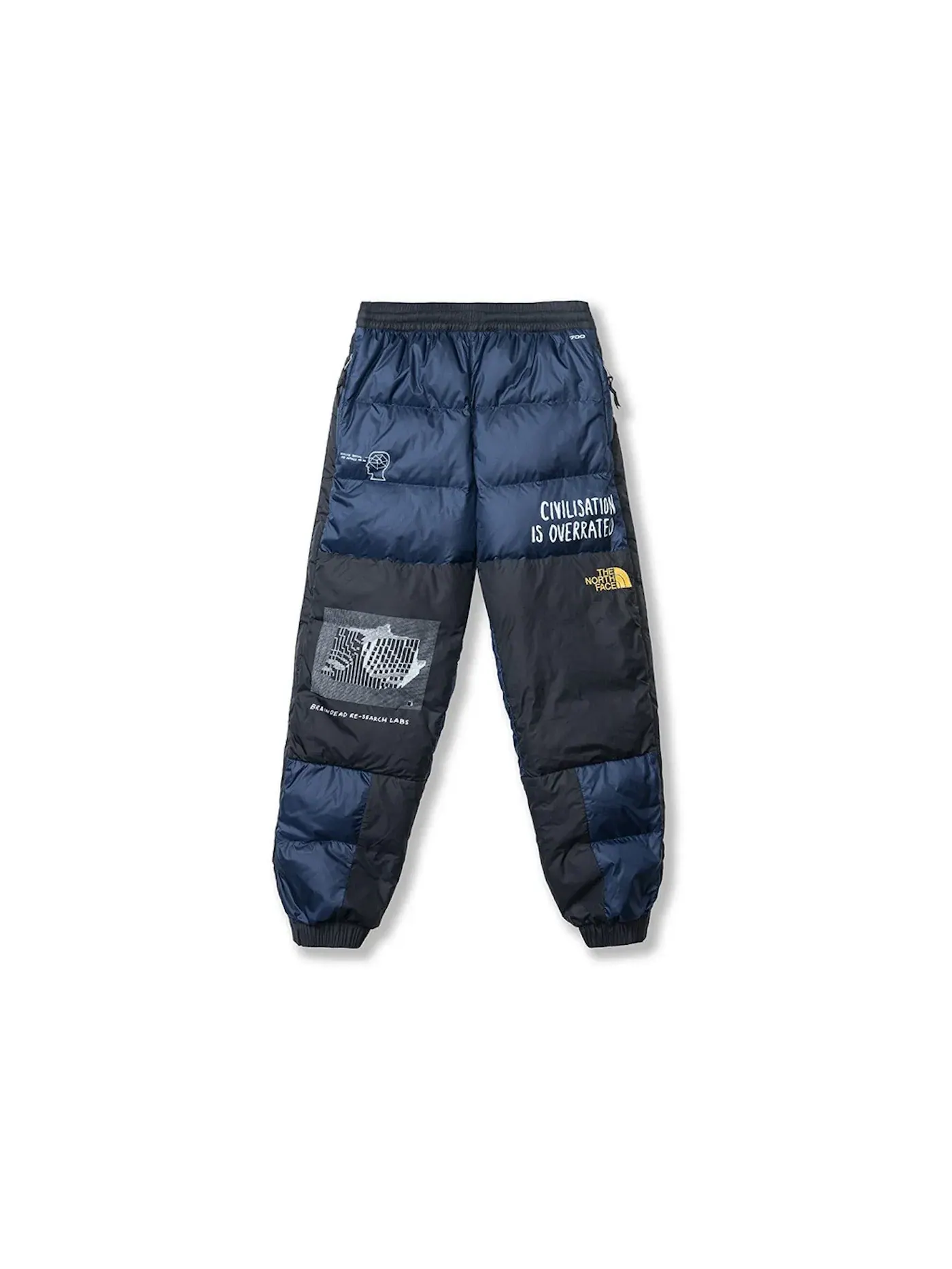 Мужские спортивные штаны с принтом Sweatpants The North Face — изображение 1 из 1, темно-синий/черный