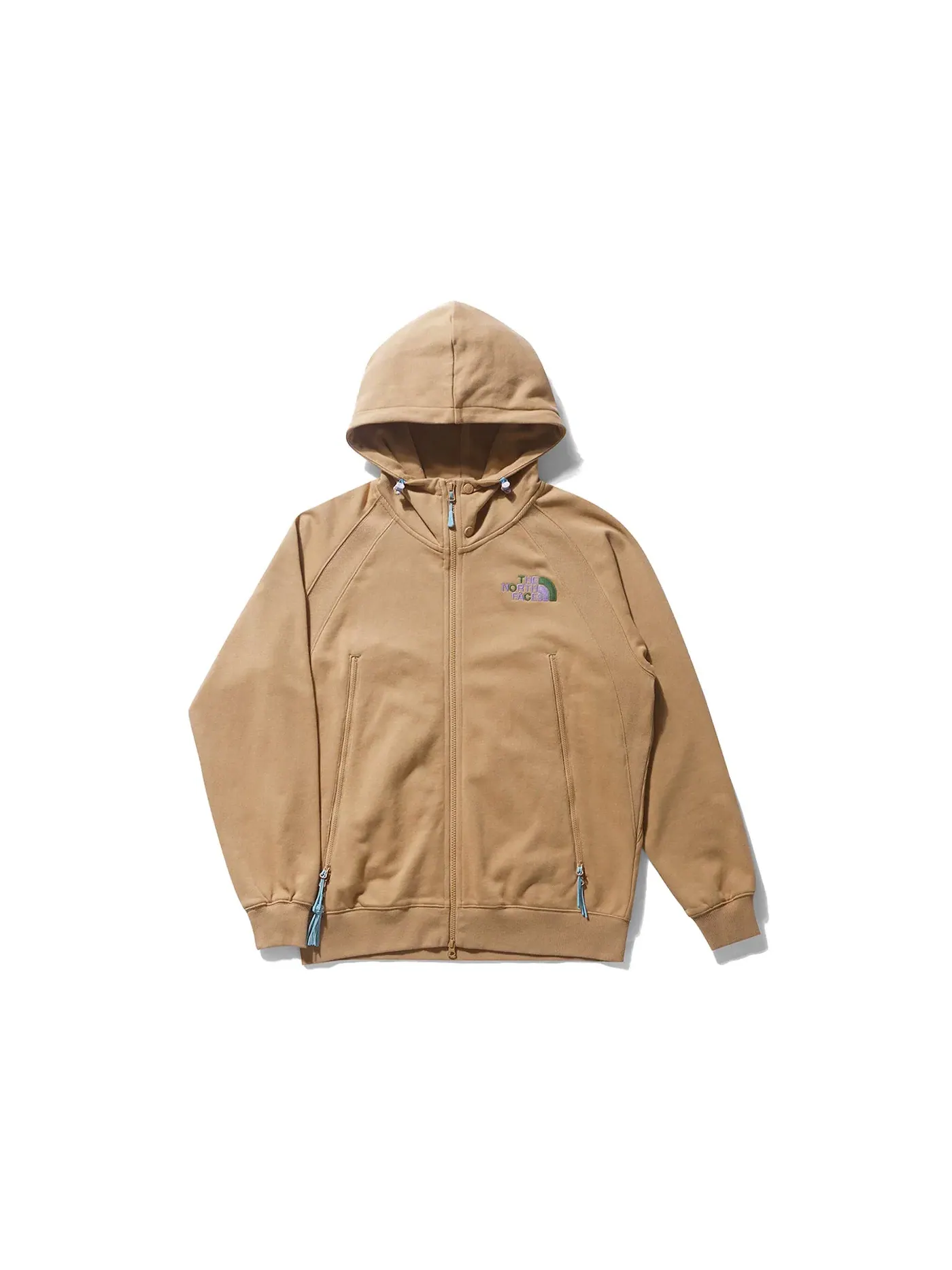 Мужская худи с полной застежкой-молнией The North Face x Clot — изображение 1 из 2, коричневый