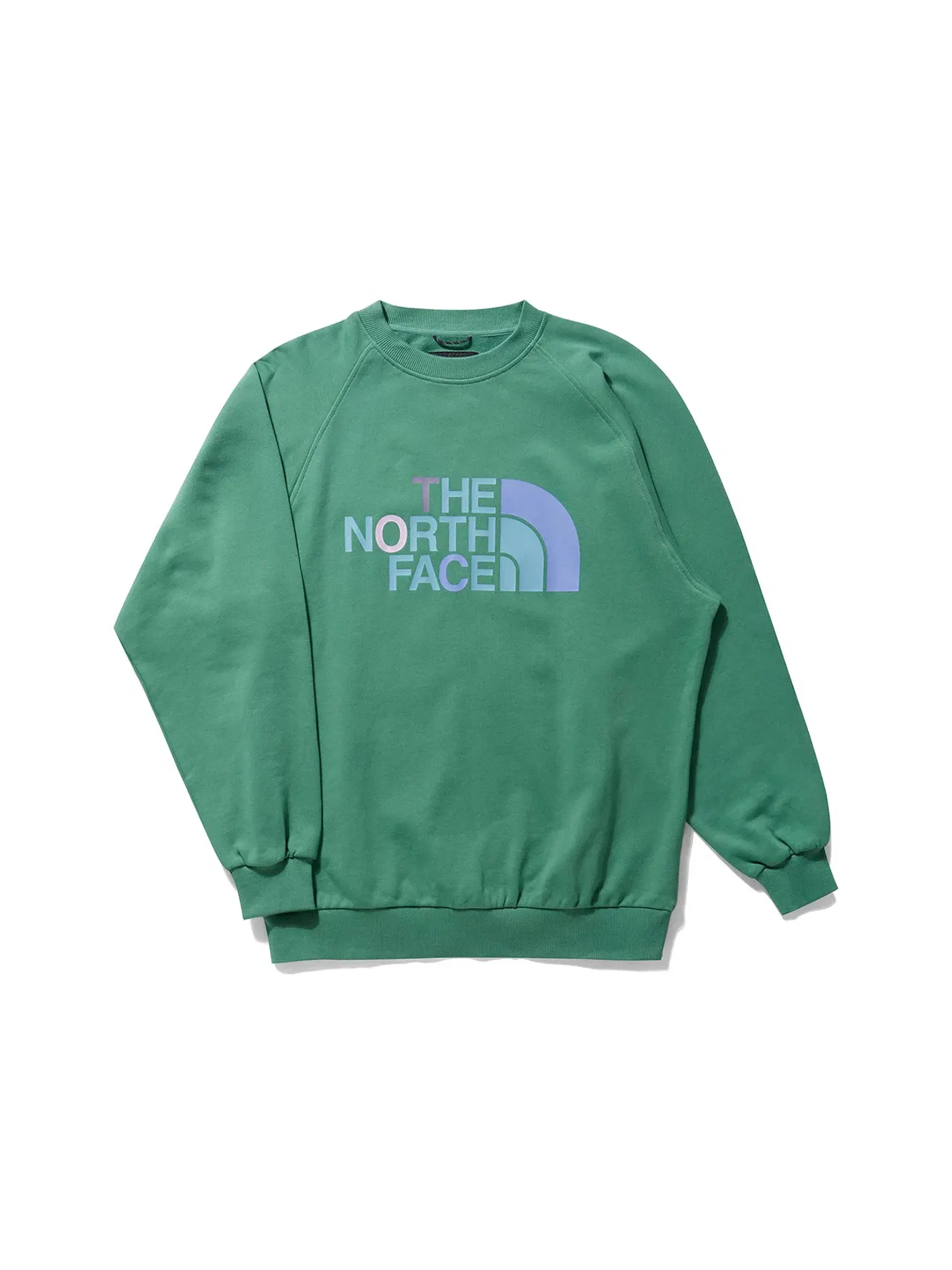 Мужской свитшот с принтом The North Face x Clot Graphic Crewneck — изображение 1 из 2, зеленый