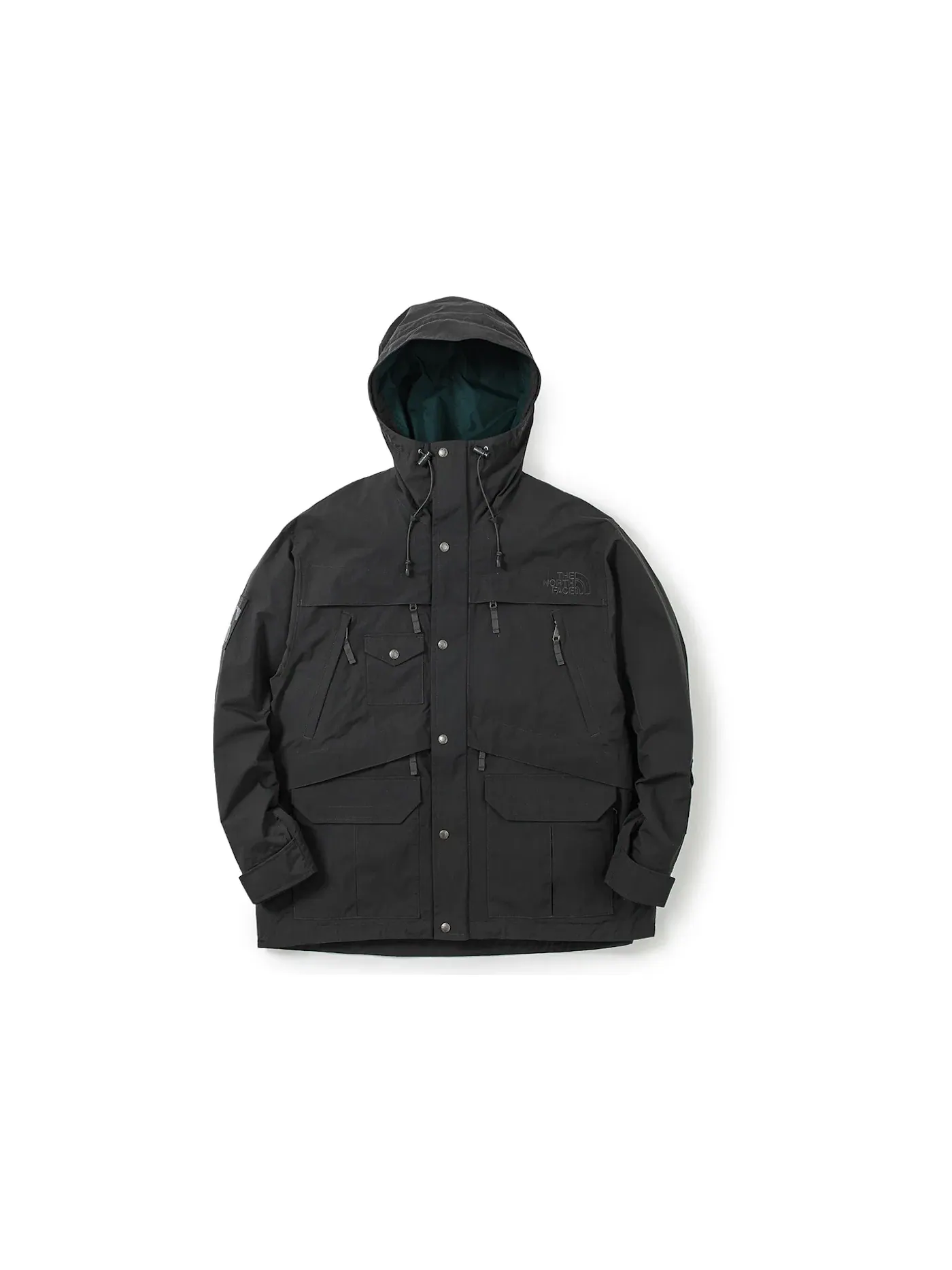 Мужская куртка с принтом Mountain Jacket The North Face — изображение 1 из 2, серый