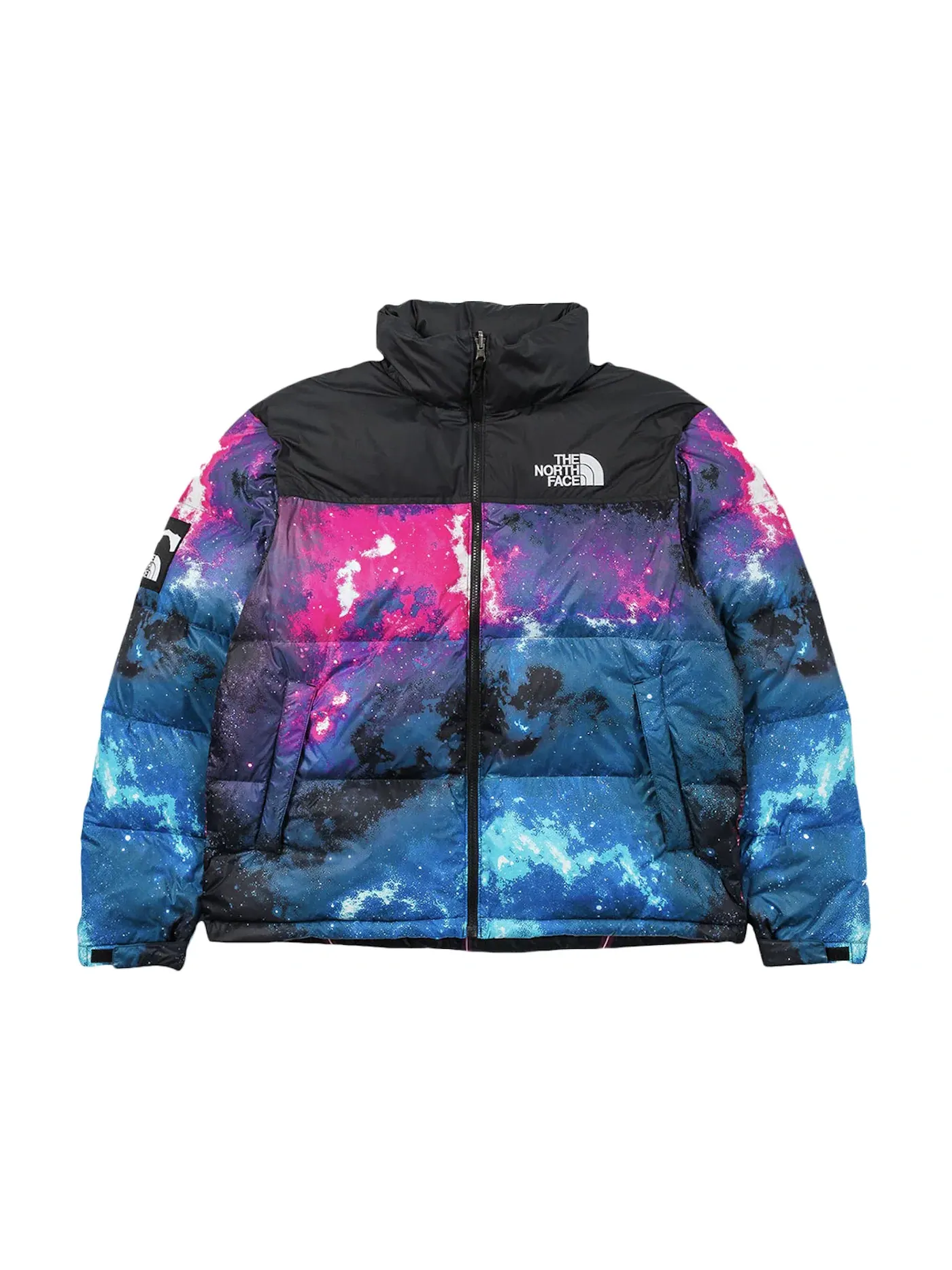 Мужская куртка с принтом The North Face x INVINCIBLE Printed Nuptse Jacket — изображение 1 из 2, мульти