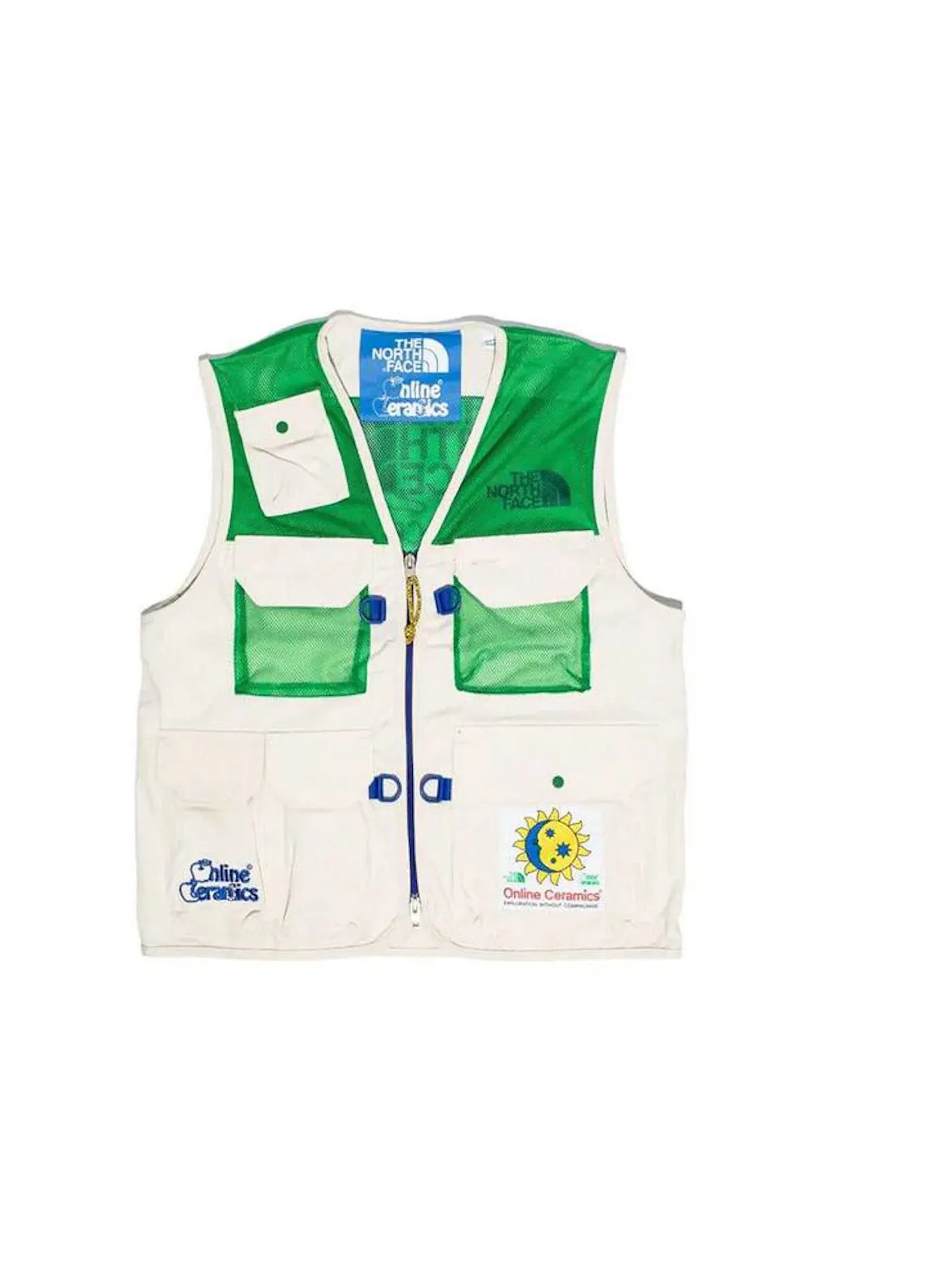 Мужской жилет с принтом M66 Utility Vest The North Face — изображение 1 из 1, белый зеленый