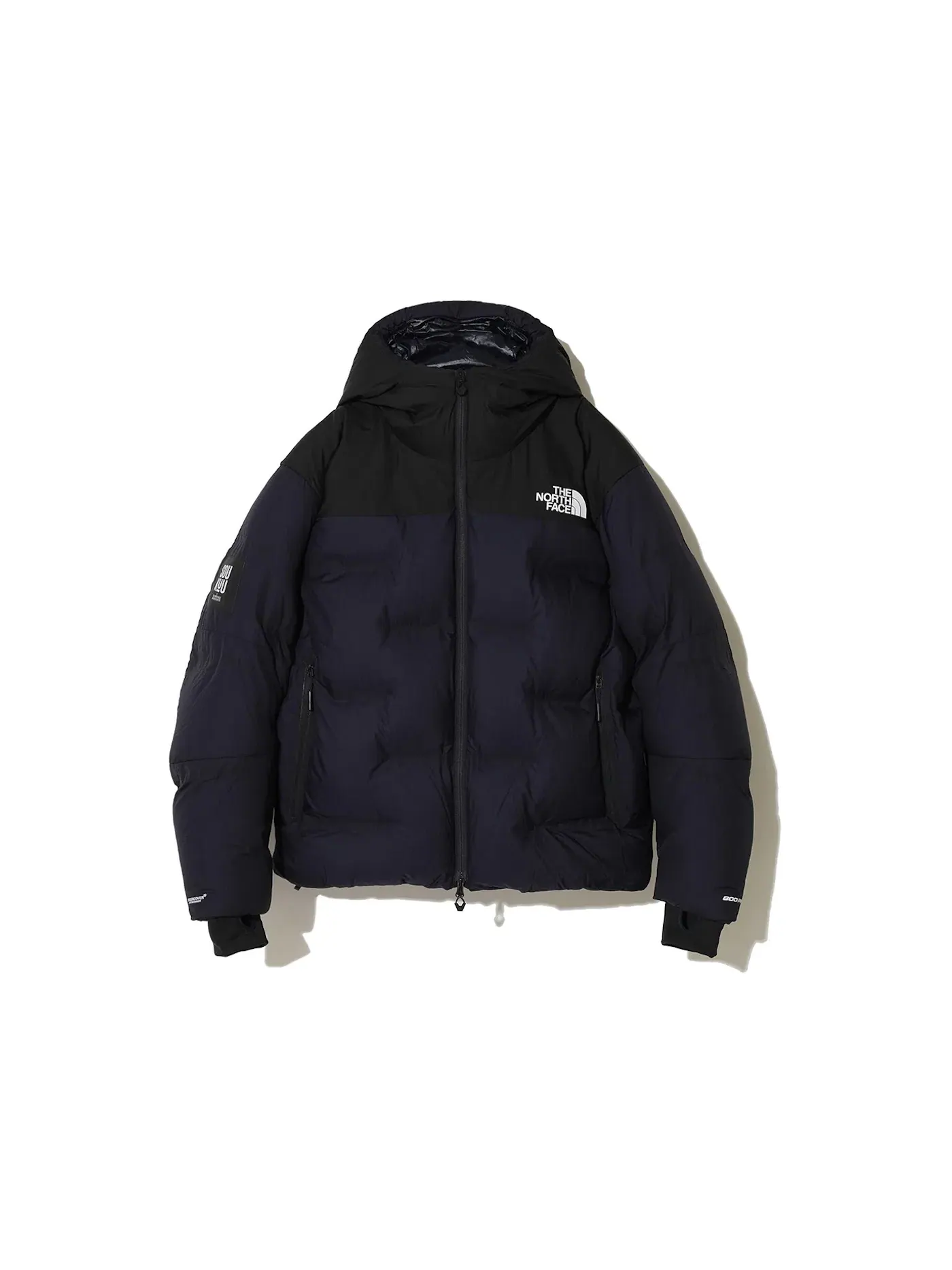 Мужская куртка с принтом Soukuu Cloud Down Nuptse The North Face — изображение 1 из 2, черный/темно-синий