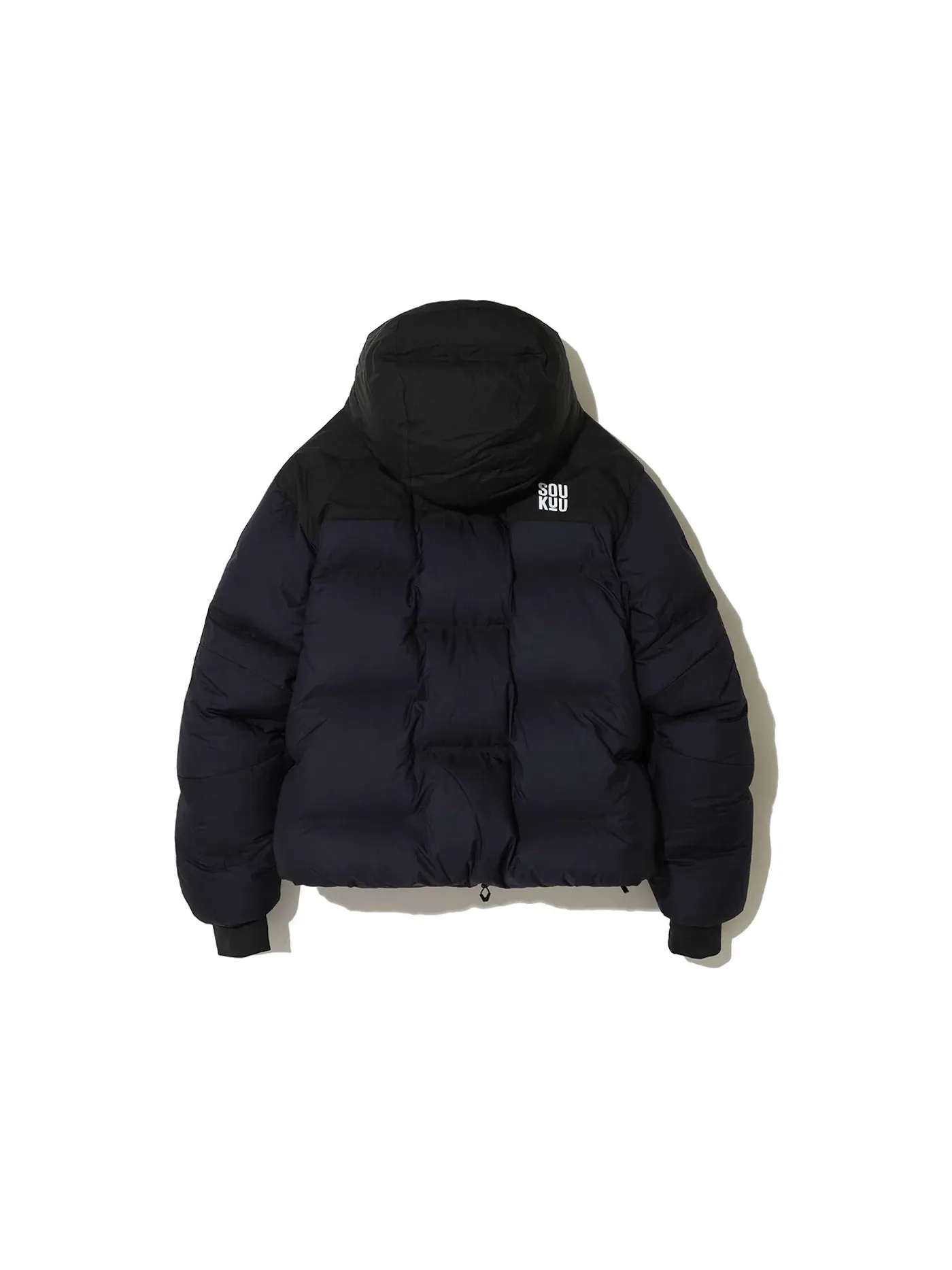 Мужская куртка с принтом Soukuu Cloud Down Nuptse The North Face — изображение 2 из 2, черный/темно-синий