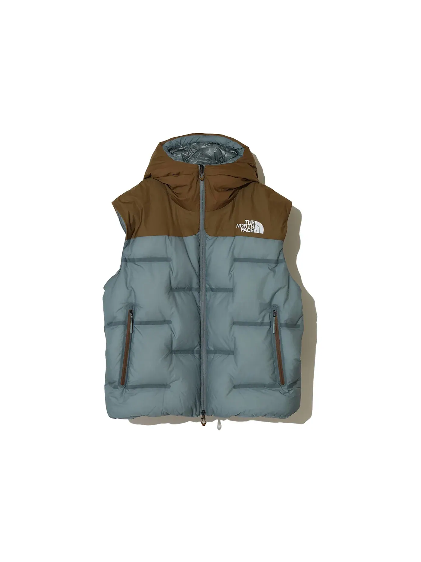 Мужская куртка с наполнителем из пуха Soukuu Cloud Down Nuptse The North Face — изображение 3 из 3, коричневый/серый