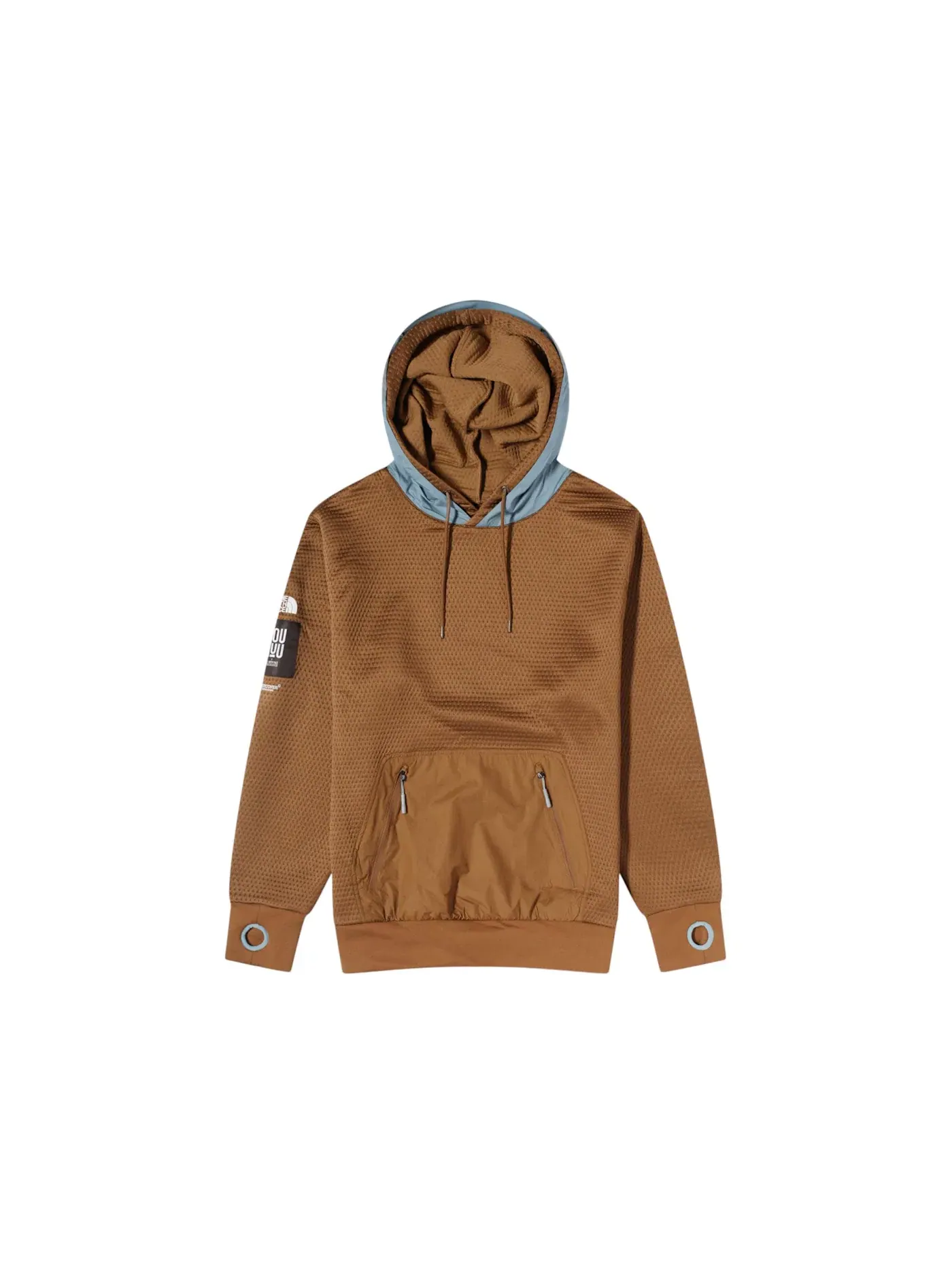 Мужская худи с принтом The North Face x Undercover Soukuu Dot Knit Double Hoodie — изображение 1 из 1, коричневый/серый