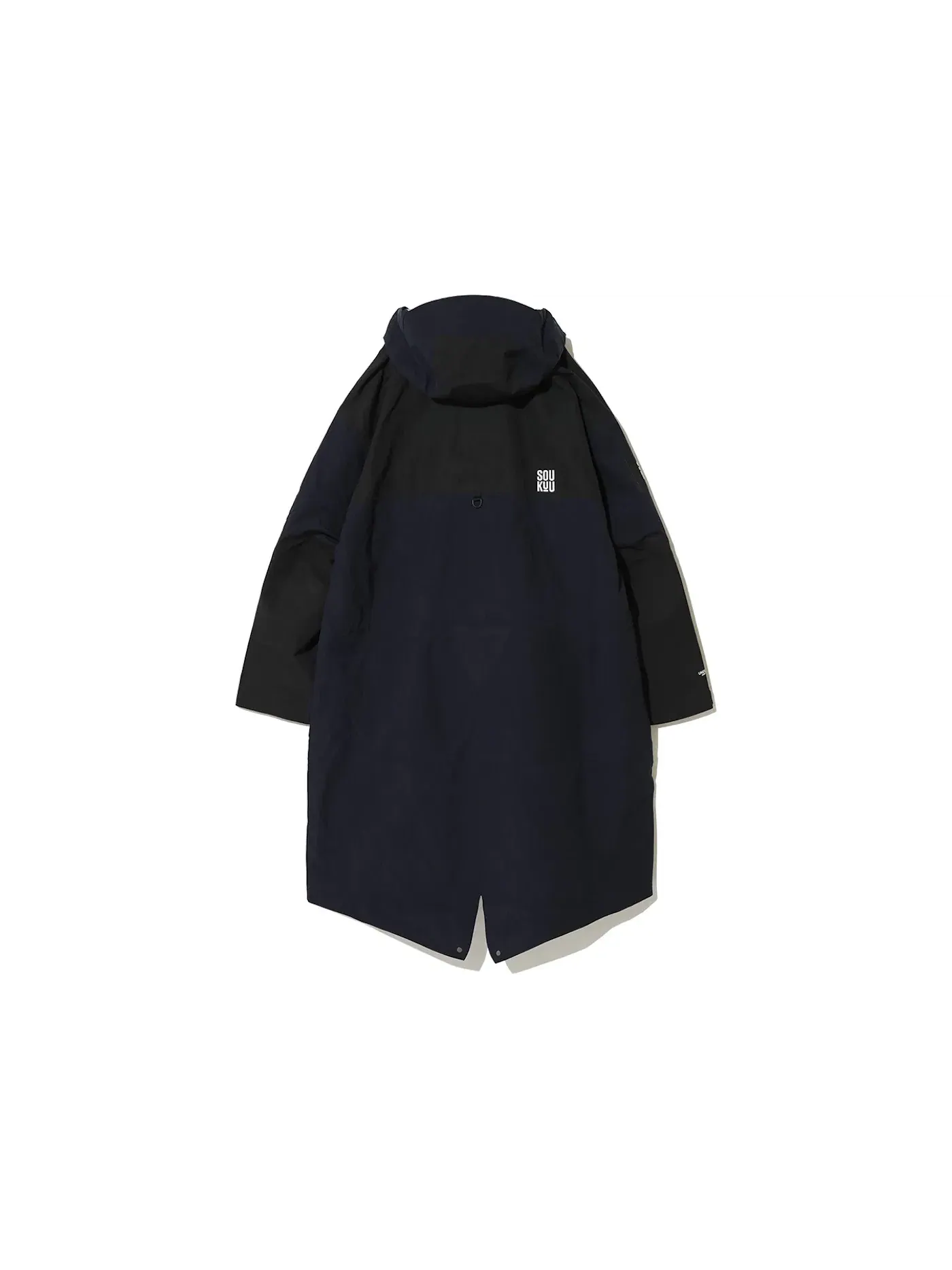 Мужская куртка-парка трансформируемая с принтом Soukuu The North Face — изображение 2 из 2, черный/темно-синий