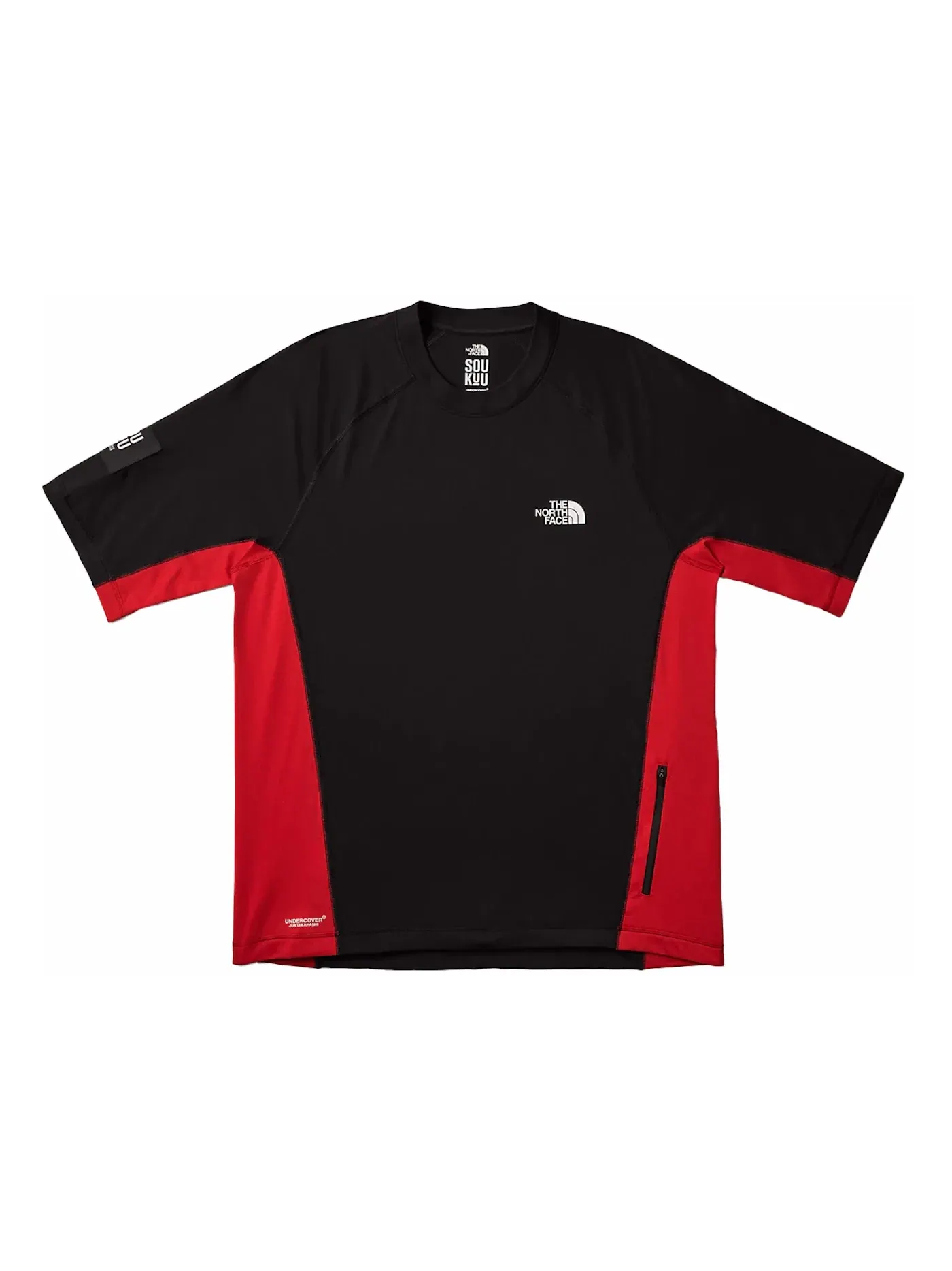 Мужская футболка с принтом Soukuu Trail Run The North Face — изображение 1 из 1, красный/черный