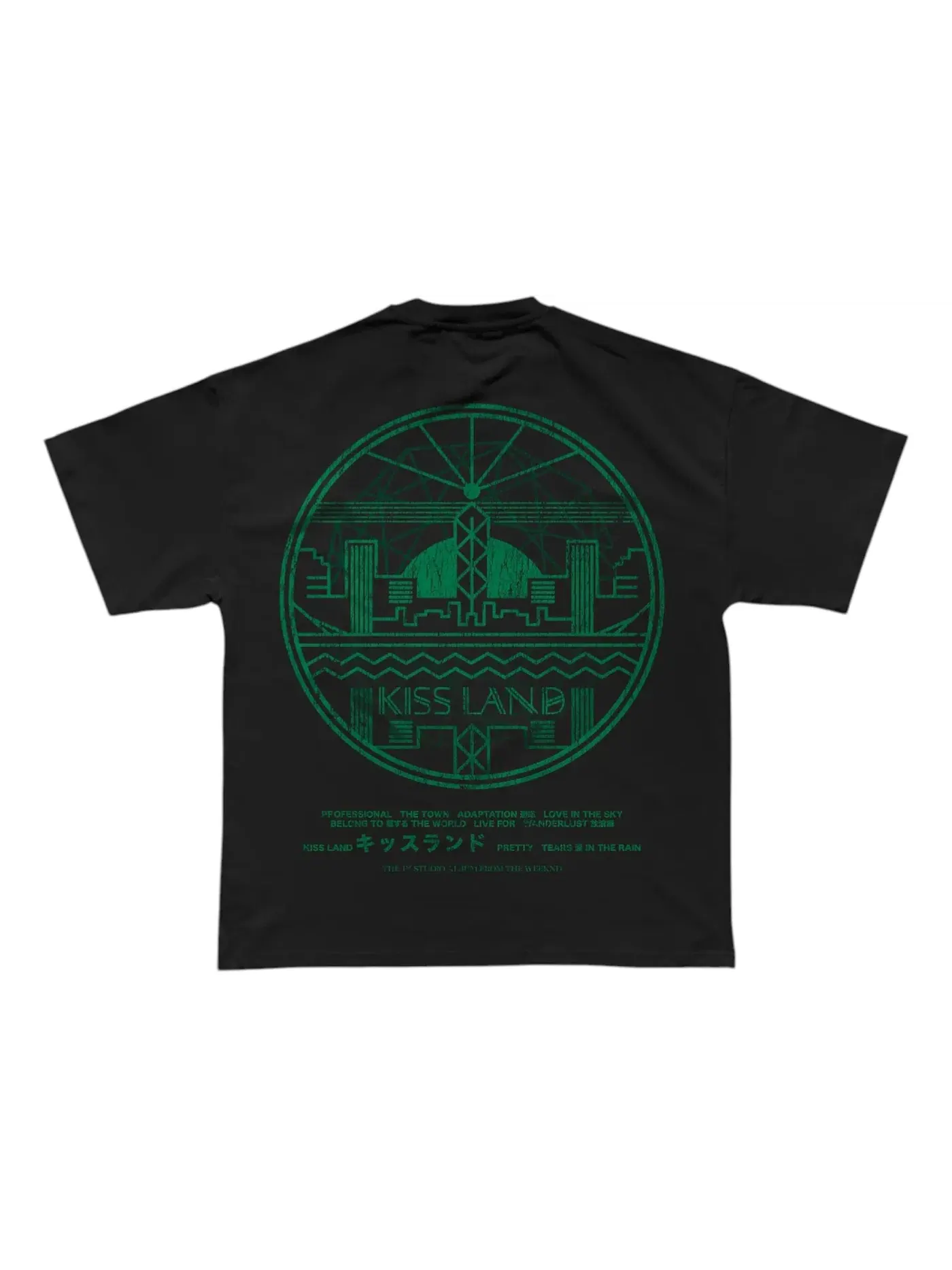 Мужская футболка с принтом The Weeknd Kiss Land T-shirt — изображение 1 из 2, черный