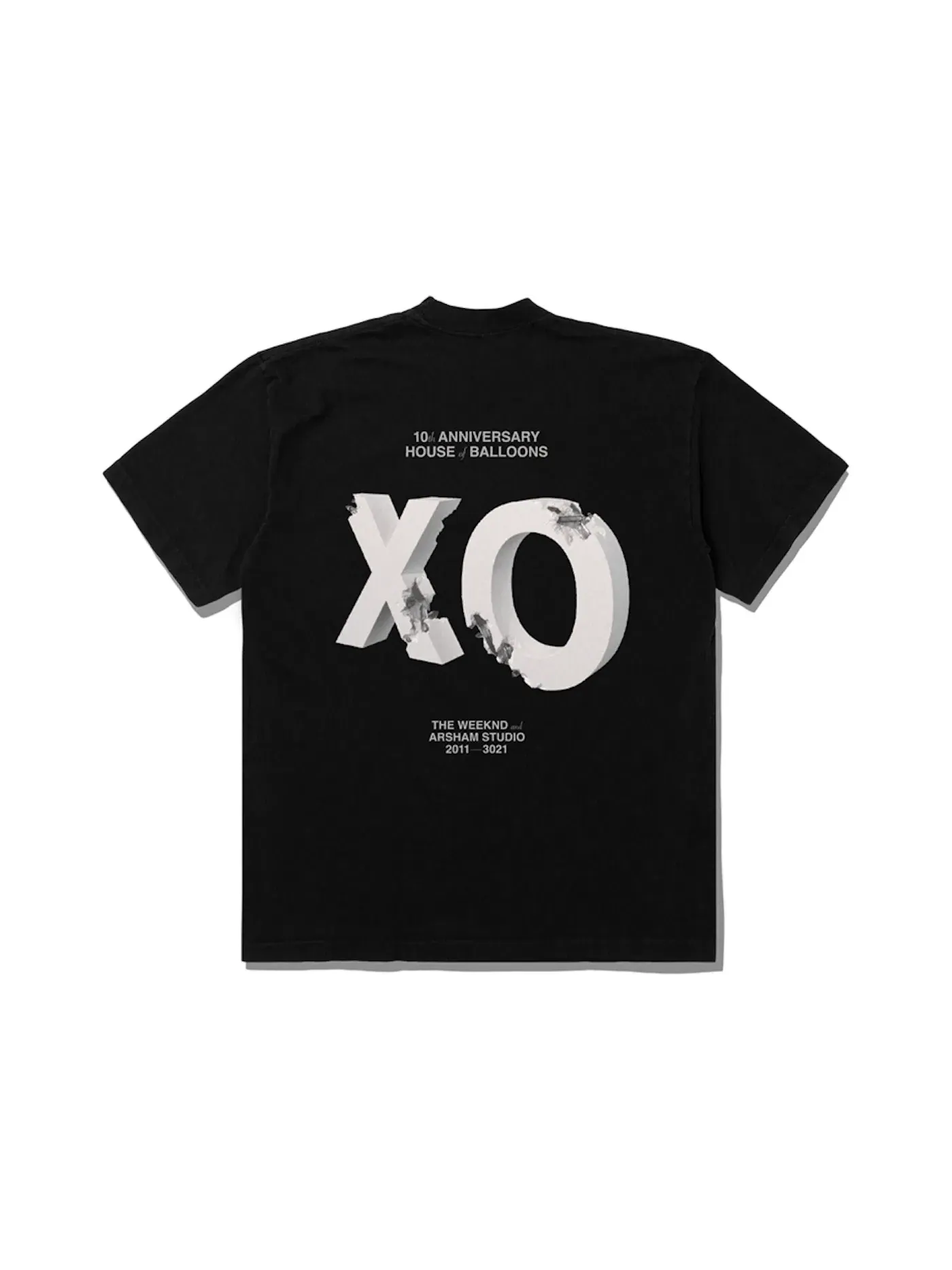Мужская футболка с принтом The Weeknd x Daniel Arsham House Of Balloons Eroded XO Tee