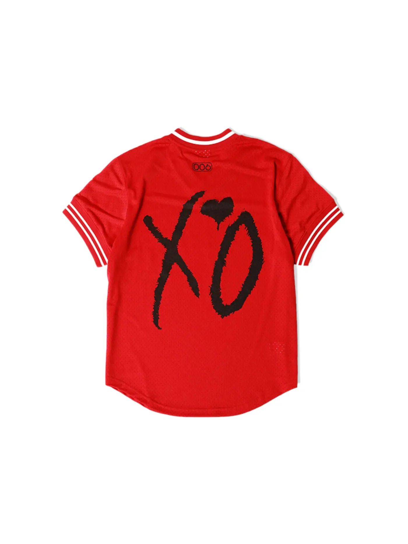 Мужская джерси с принтом Baseball Jersey The Weeknd — изображение 2 из 2, красный