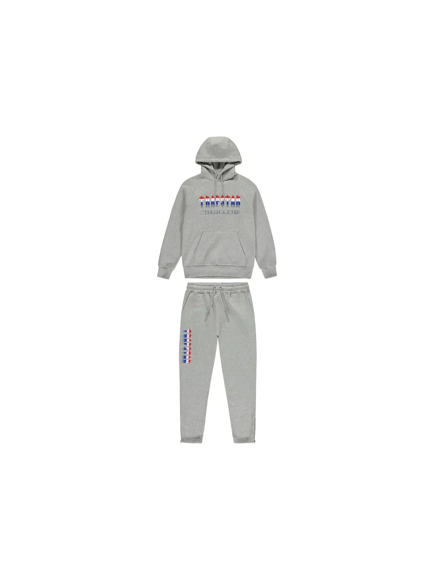 Мужской спортивный костюм с капюшоном Trapstar Hooded Tracksuit — изображение 1 из 2, серый