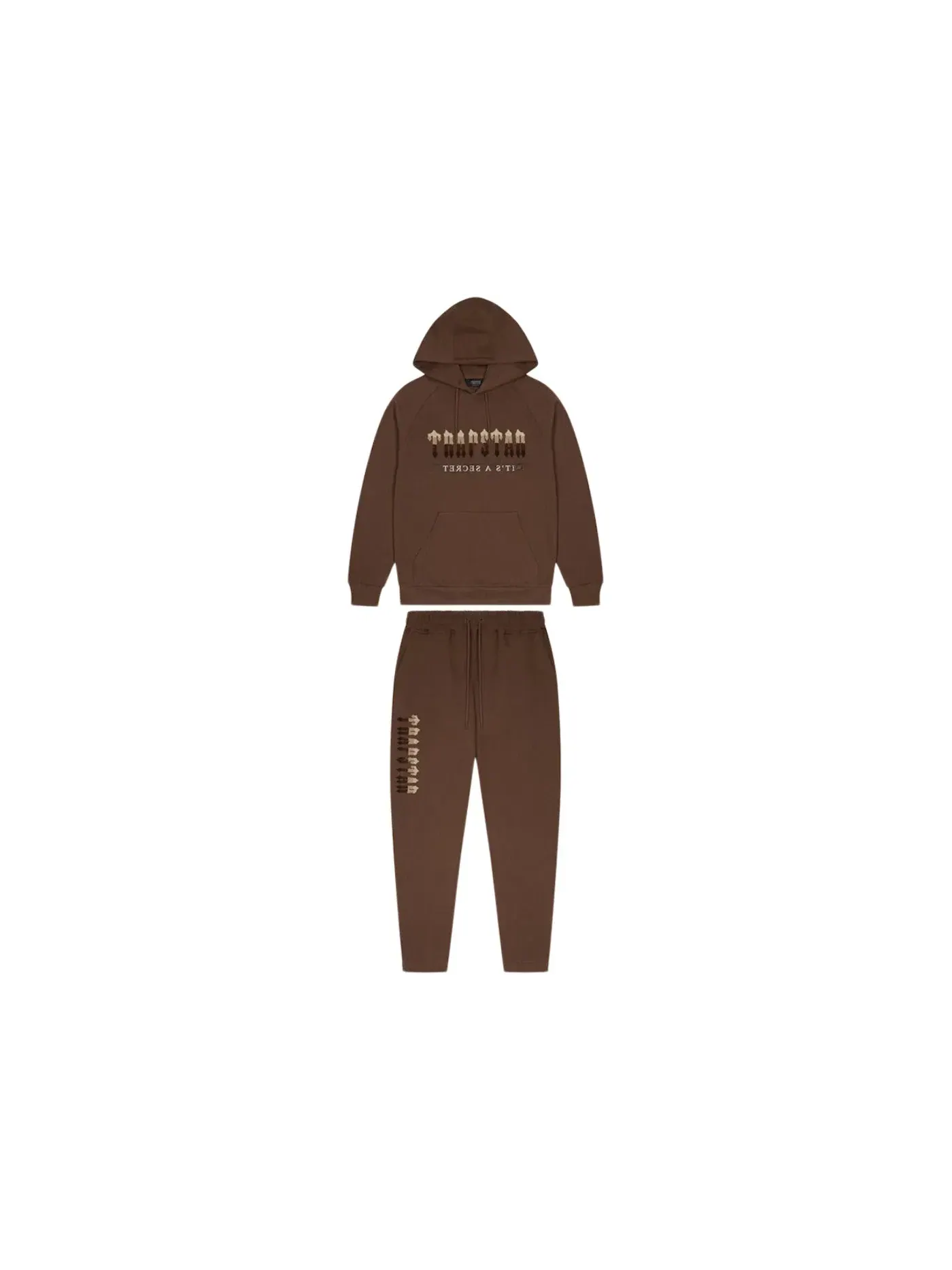 Мужской спортивный костюм с капюшоном Trapstar Chenille Decoded 2.0 Hooded Tracksuit, Earth Edition