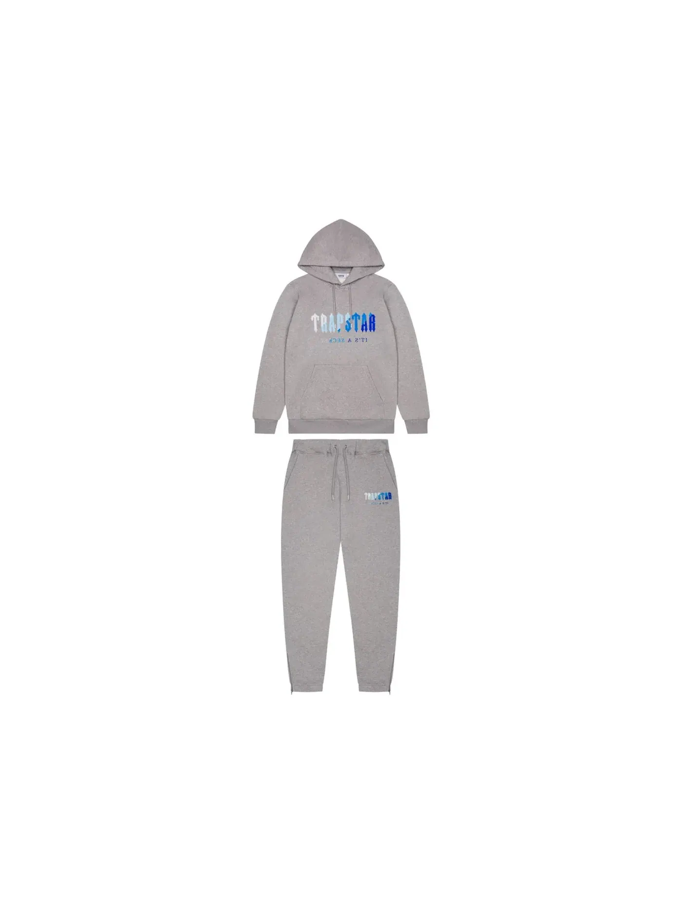 Мужской спортивный костюм с принтом Tracksuit Trapstar — изображение 1 из 1, серый