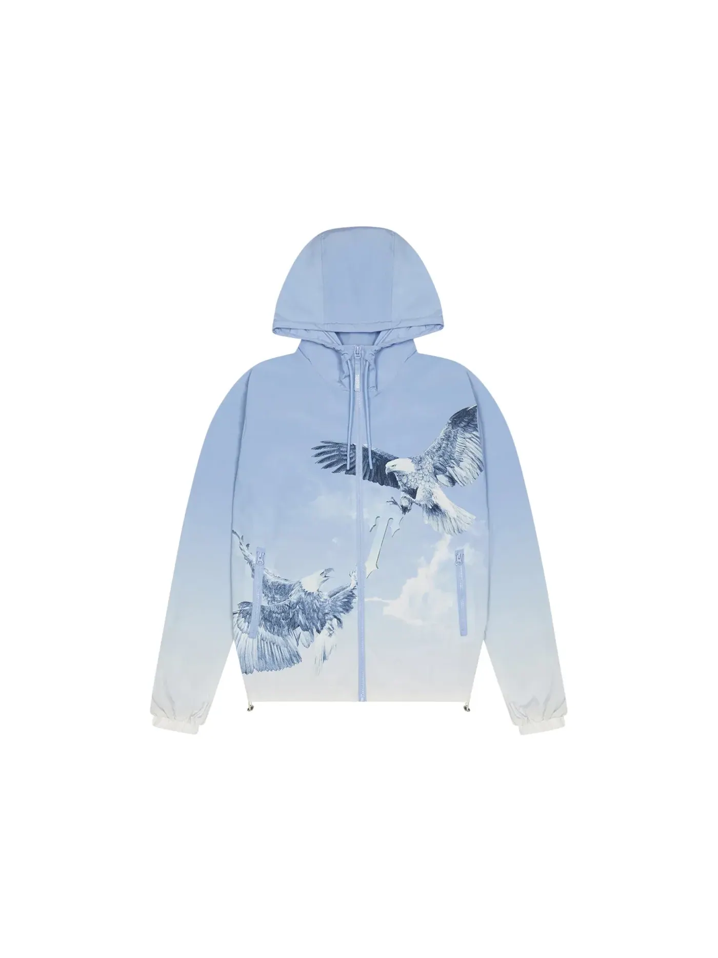 Мужская куртка-ветровка с принтом Trapstar Windbreaker — изображение 1 из 2, синий белый