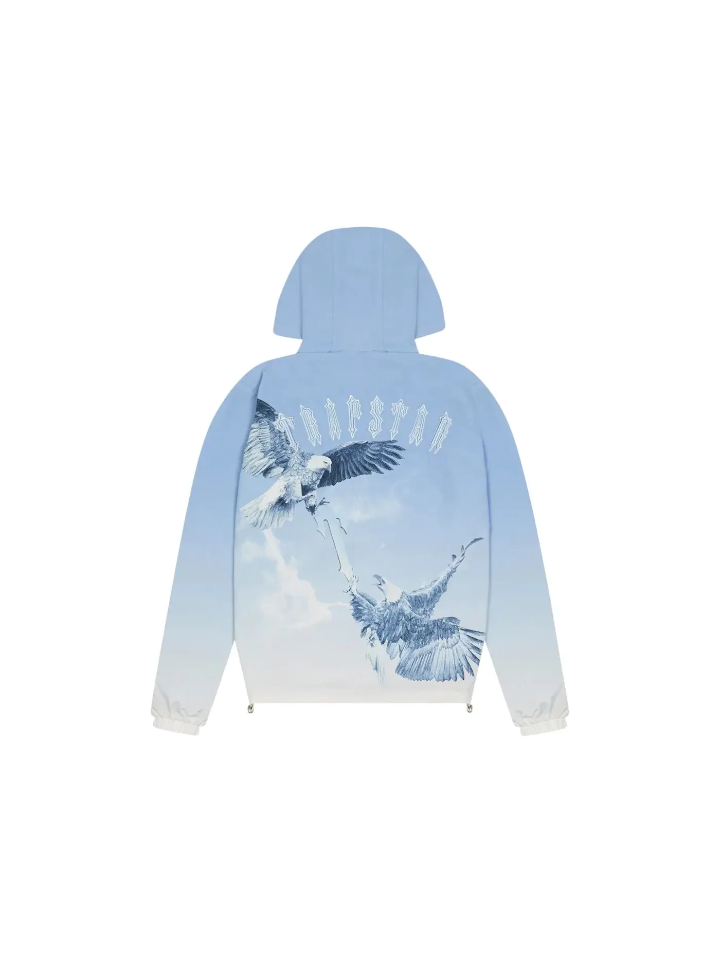 Мужская куртка-ветровка с принтом Trapstar Windbreaker — изображение 2 из 2, синий белый