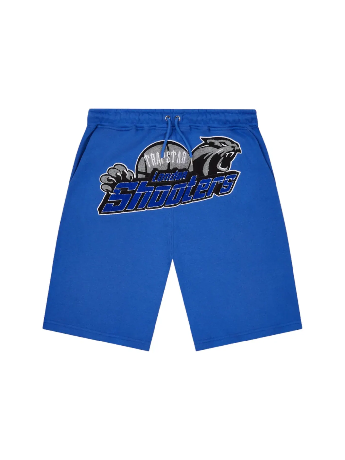 Мужские шорты с принтом Trapstar Shooters Chenille Short — изображение 1 из 1, синий