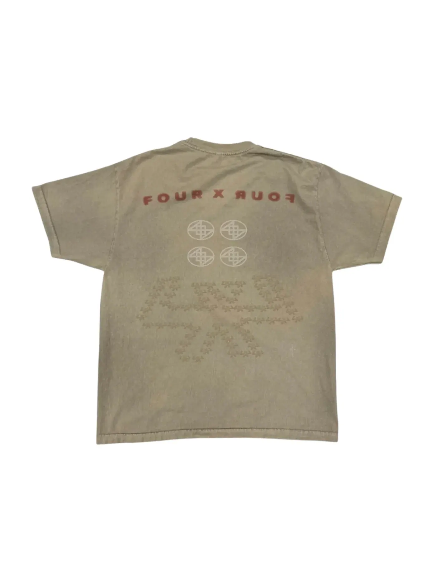 Мужская футболка с принтом Travis Scott Tee — изображение 2 из 2, коричневый