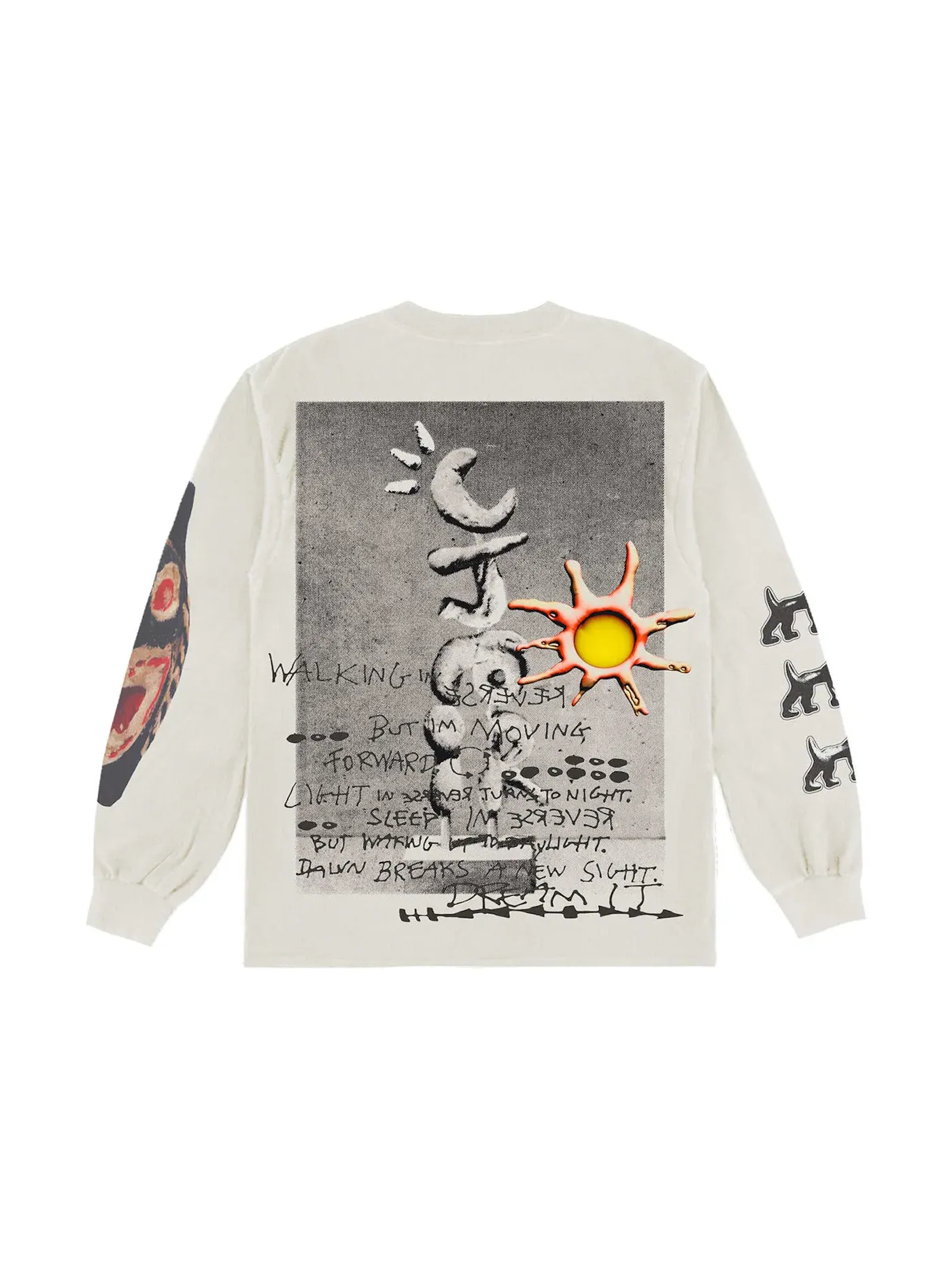 Мужская футболка с длинным рукавом Travis Scott Air Records Long Sleeve T-shirt Travis Scott — изображение 2 из 2, прозрачный
