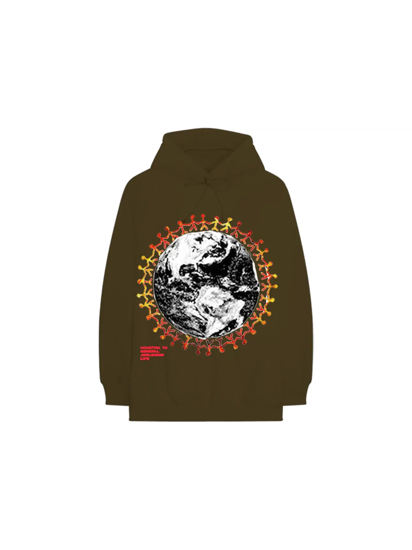 Мужское худи с принтом Travis Scott Around The World Hoodie