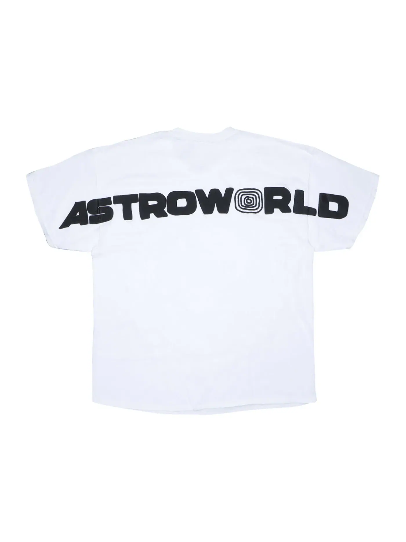 Мужская футболка с принтом Around The World Travis Scott — изображение 2 из 2, белый