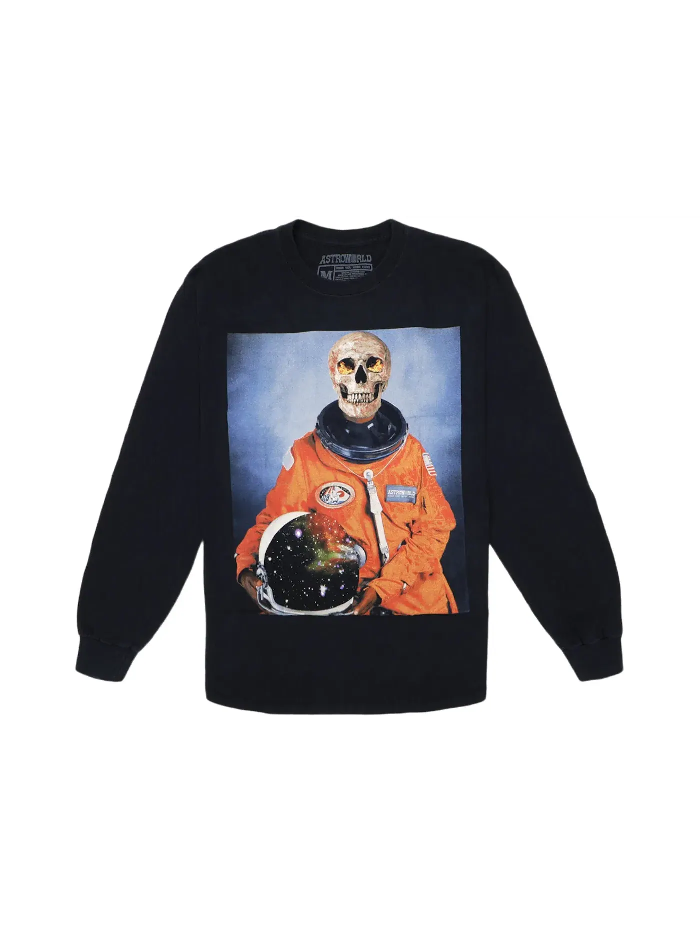 Мужская футболка с длинным рукавом Travis Scott Tee — изображение 1 из 2, черный