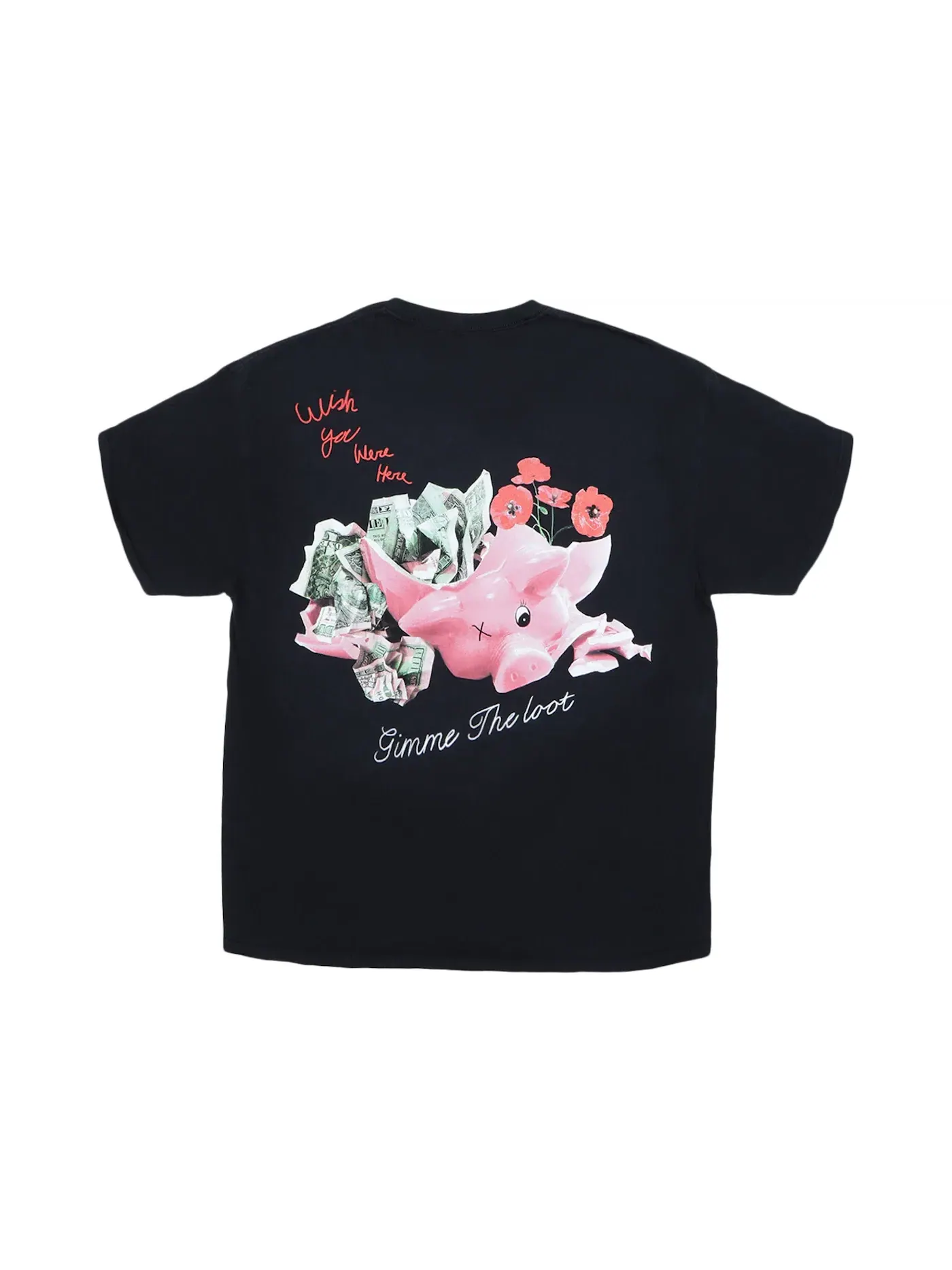 Мужская футболка с принтом Travis Scott Astroworld Barclays Exclusive Pig T-Shirt — изображение 1 из 2, черный