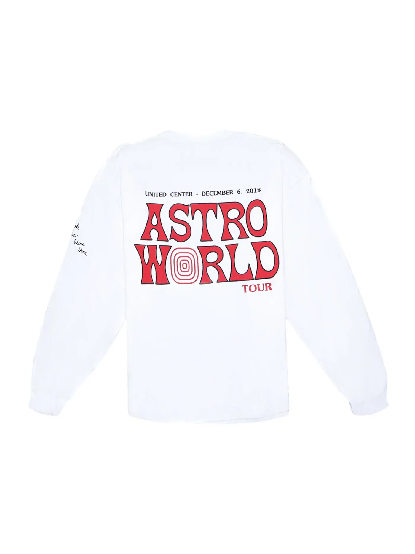 Мужская футболка с длинным рукавом с принтом Travis Scott Longsleeve T-Shirt — изображение 1 из 2, белый
