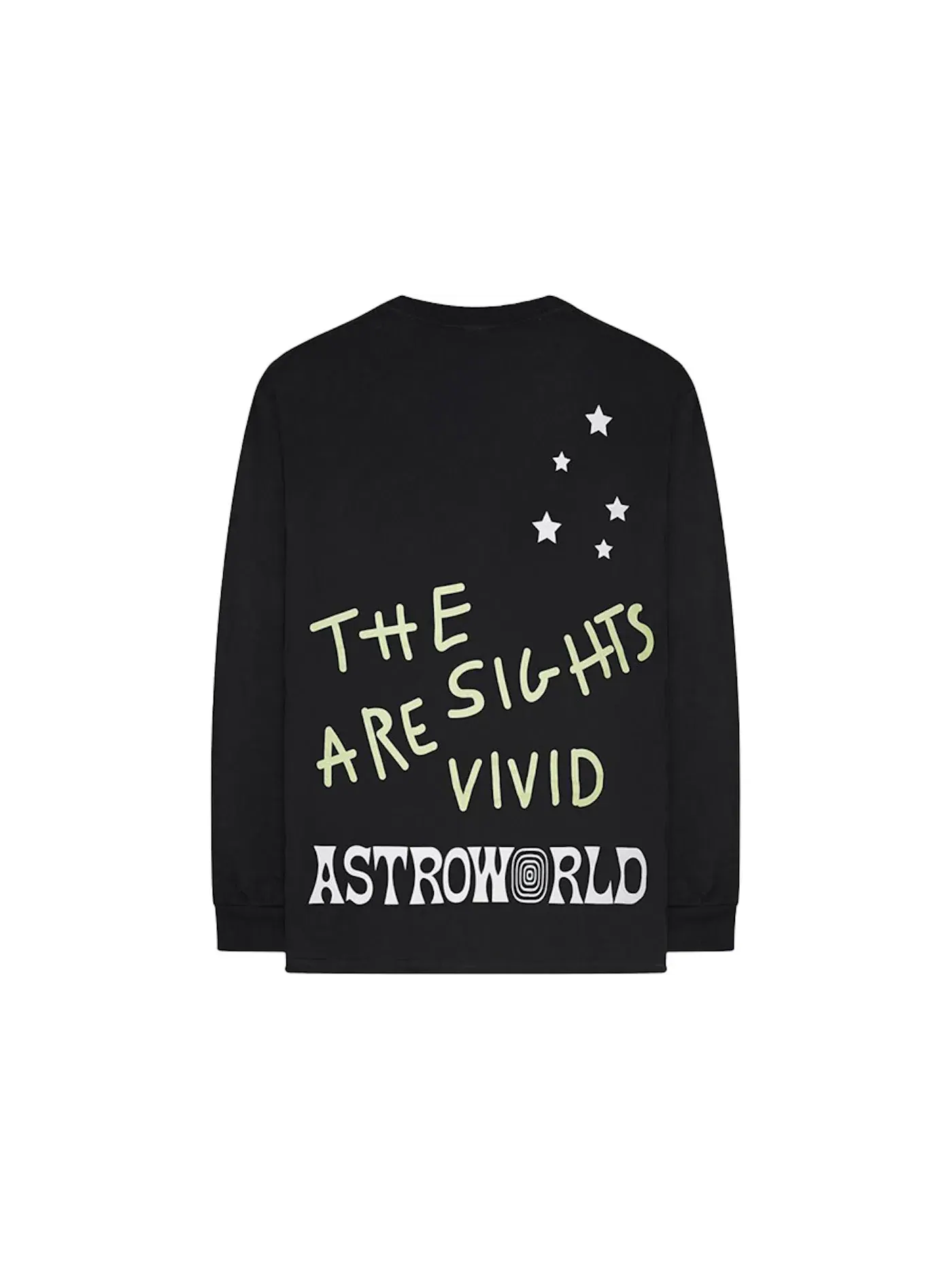Мужская футболка с длинным рукавом с принтом Enjoy The Ride Tee Travis Scott — изображение 2 из 2, черный