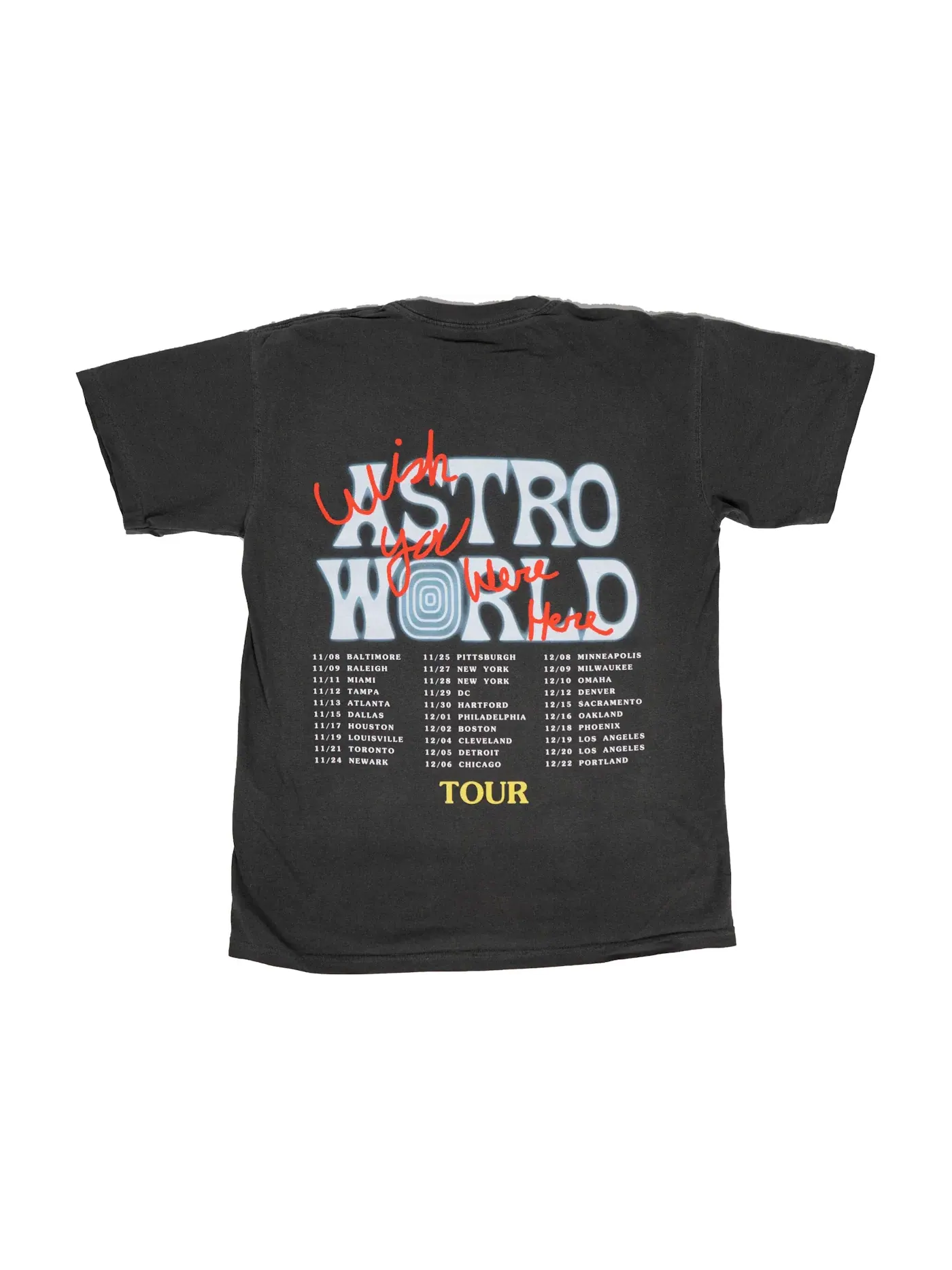 Мужская футболка с принтом Travis Scott Astroworld Horse Head Tee — изображение 2 из 2, черный