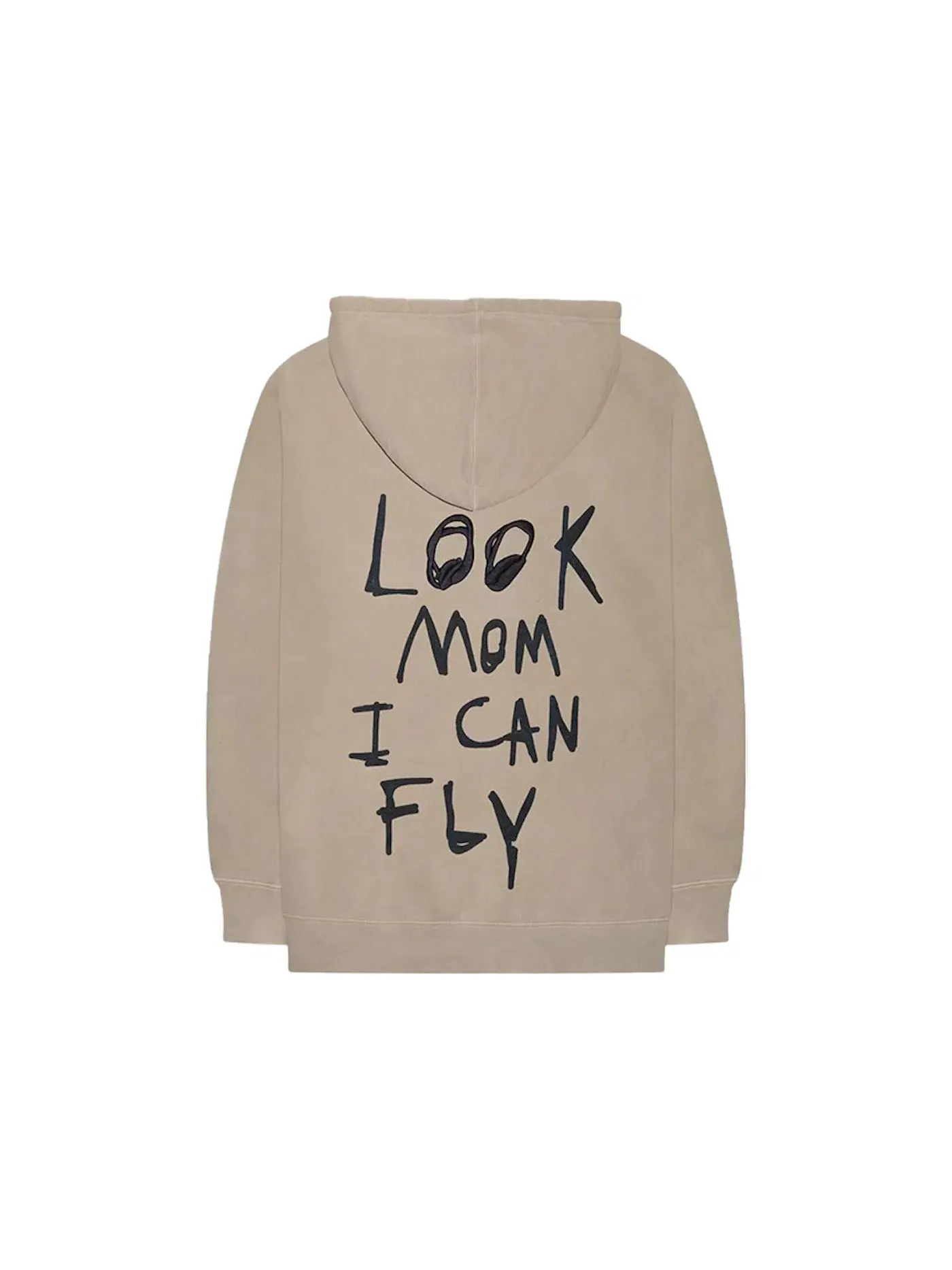 Мужская худи с принтом Hoodie Travis Scott — изображение 2 из 2, бежевый