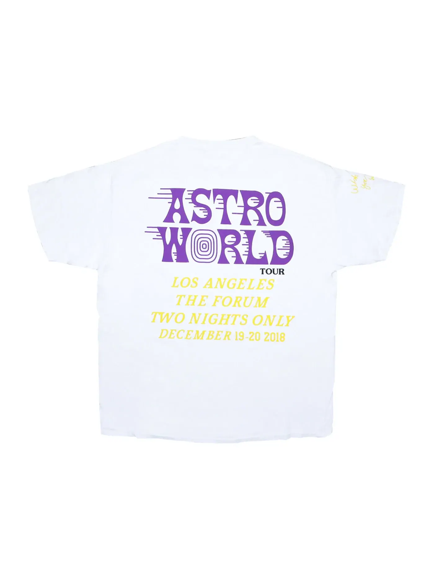 Мужская футболка с принтом Travis Scott T-shirt — изображение 1 из 2, белый
