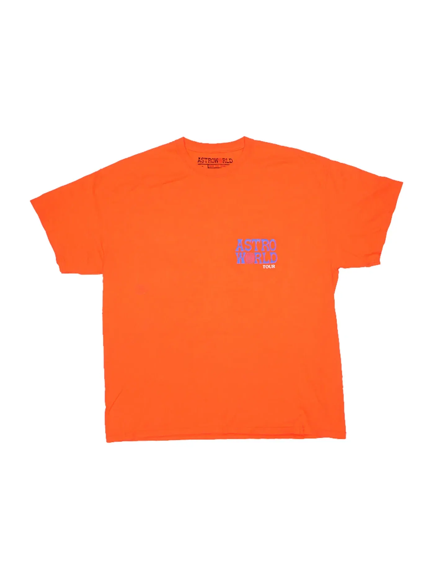 Мужская футболка с принтом T-shirt Travis Scott — изображение 1 из 2, оранжевый