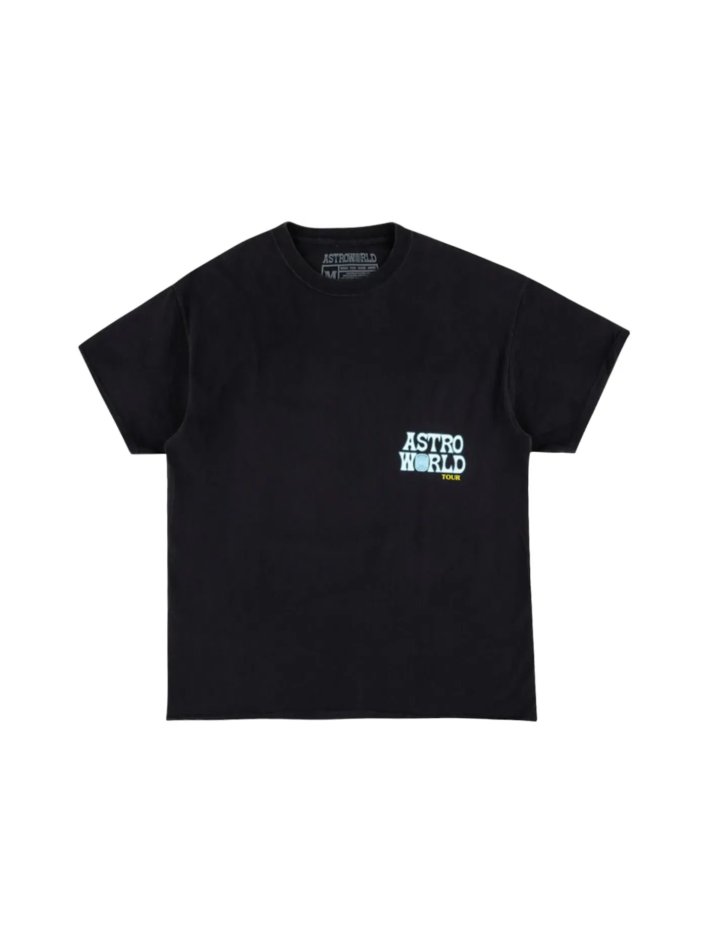 Мужская футболка с принтом Travis Scott Astroworld Teddy Bear — изображение 2 из 2, черный