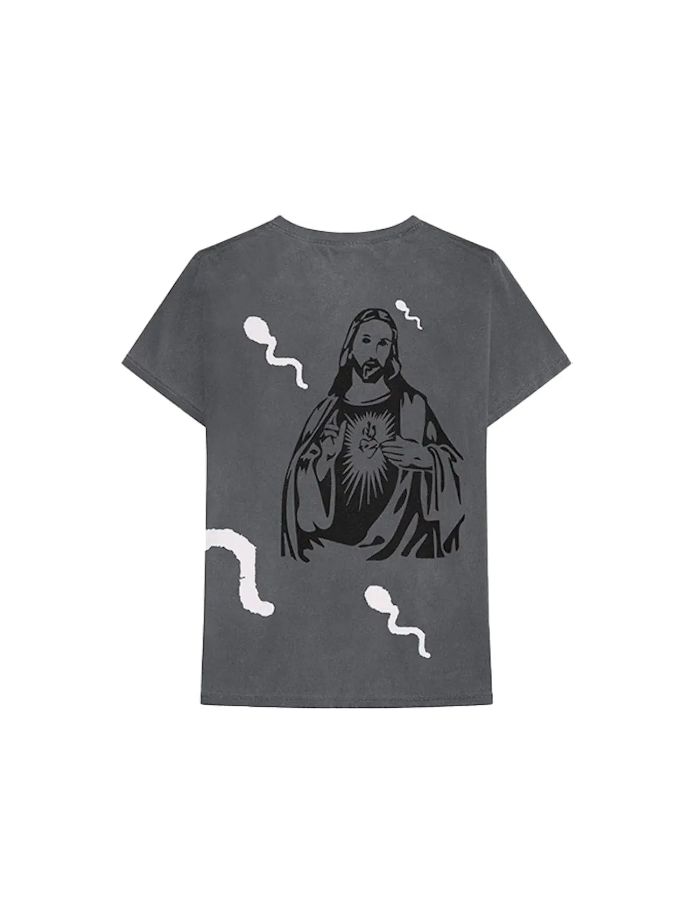Мужская футболка с принтом Travis Scott Astroworld Stop Tryna Be God Reversible Tee — изображение 2 из 4, серый
