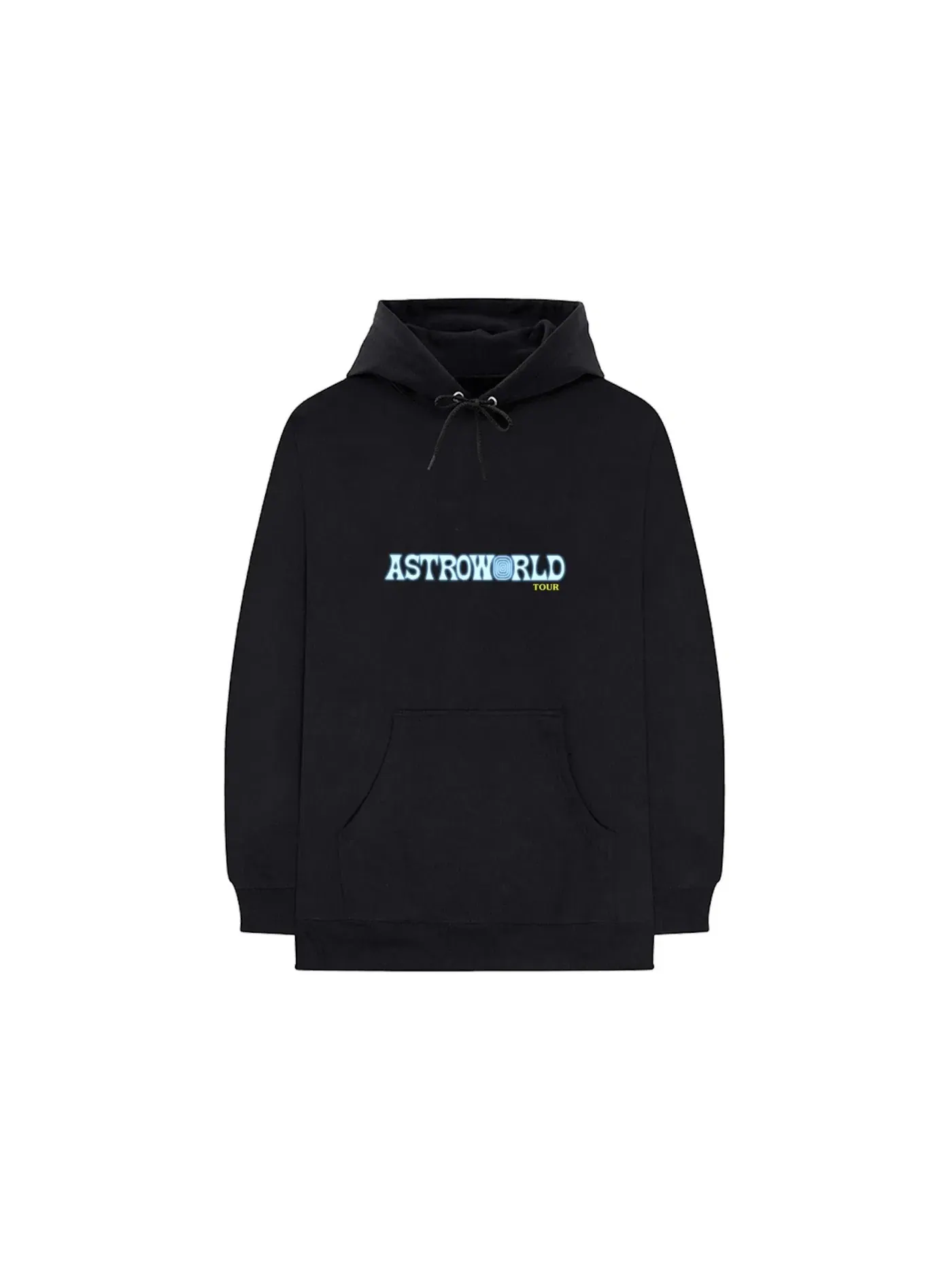 Мужская худи с принтом Travis Scott Astroworld Tour Launch Hoodie — изображение 1 из 2, черный