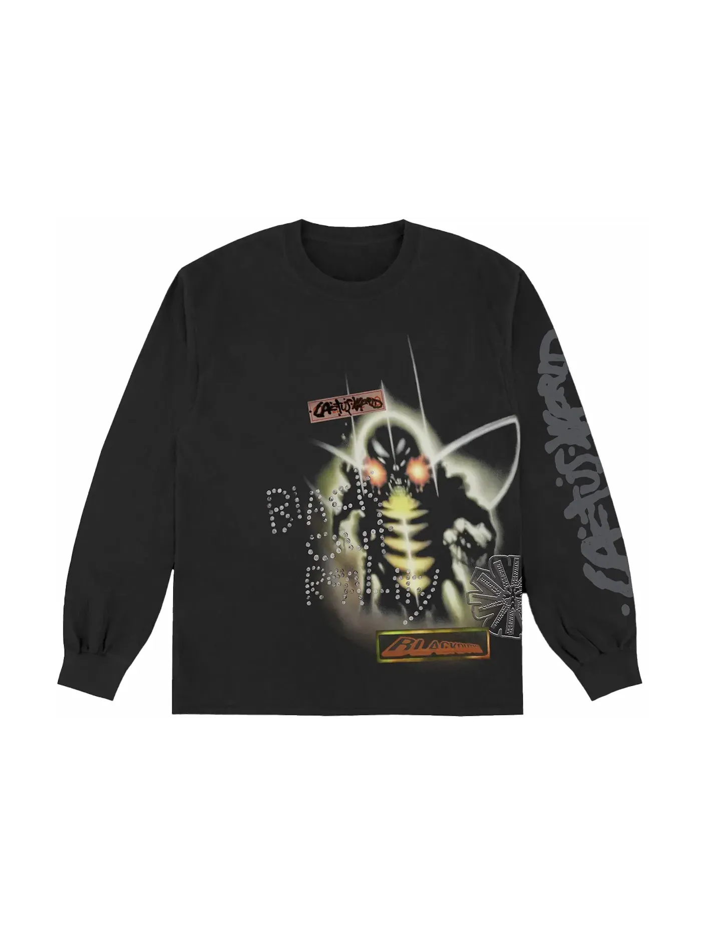 Мужская футболка с длинным рукавом Travis Scott Beetle Jack Long Sleeve Tee Travis Scott — изображение 2 из 2, черный