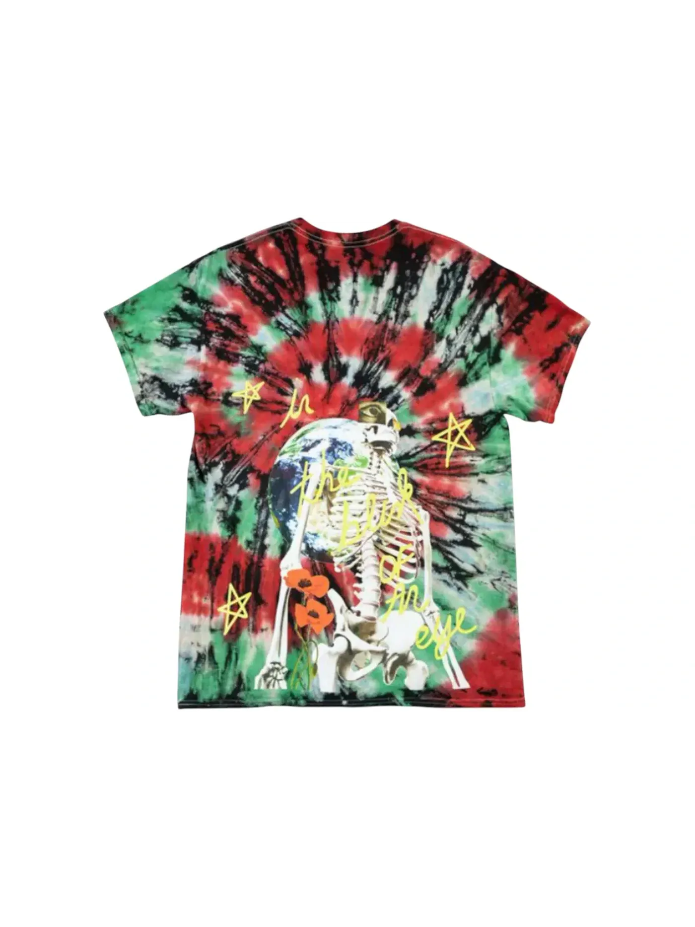 Мужская футболка с принтом Travis Scott Blink Of An Eye Europe Tour Tee Tie-Dye — изображение 1 из 2, мульти