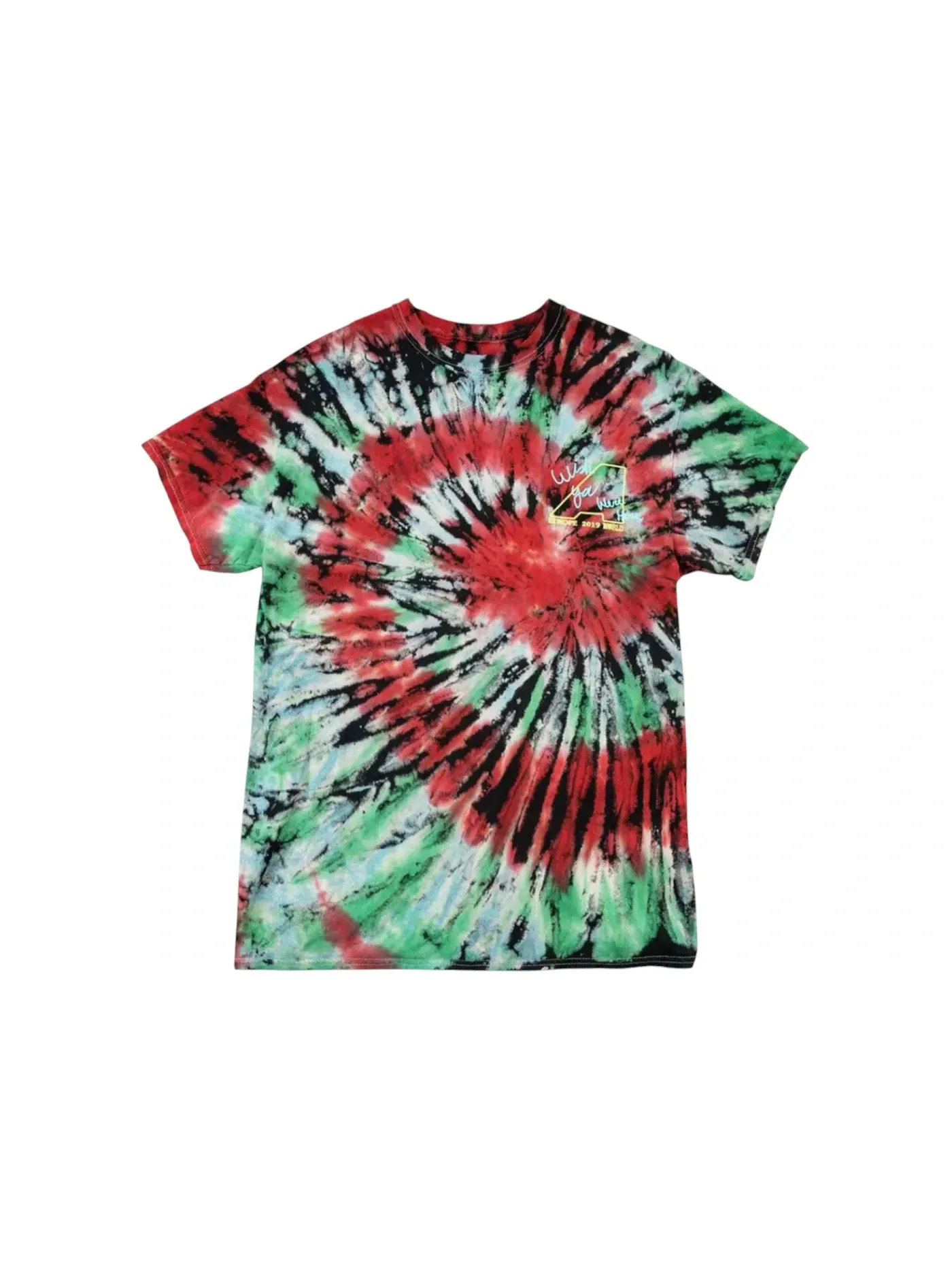 Мужская футболка с принтом Travis Scott Blink Of An Eye Europe Tour Tee Tie-Dye — изображение 2 из 2, мульти