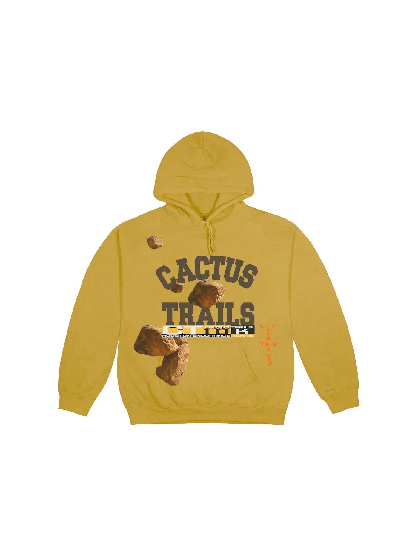 Мужская худи с принтом Travis Scott Hoodie — изображение 1 из 2, золото