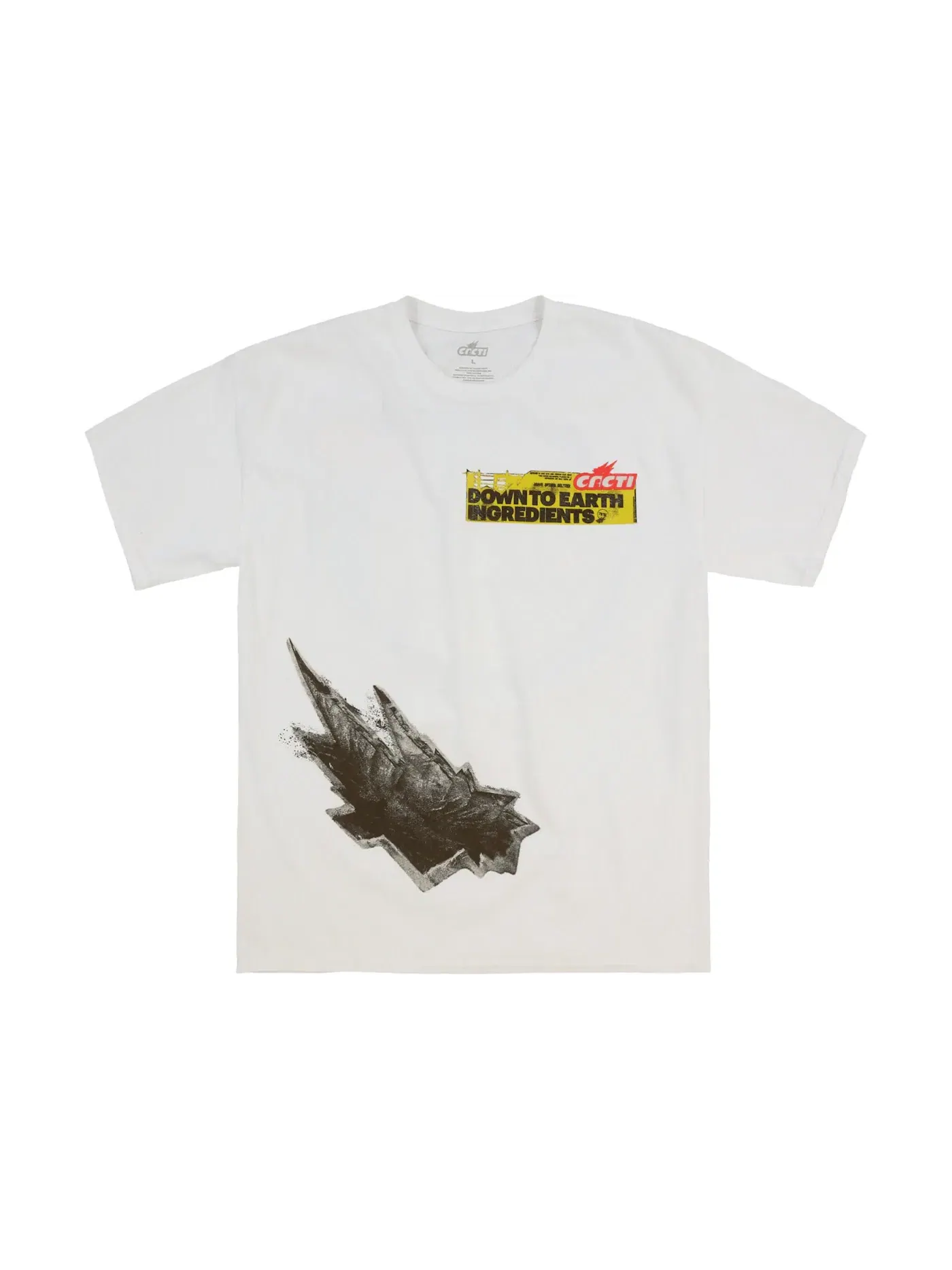 Мужская футболка с принтом Cacti Brace For Impact White Travis Scott — изображение 1 из 2, белый