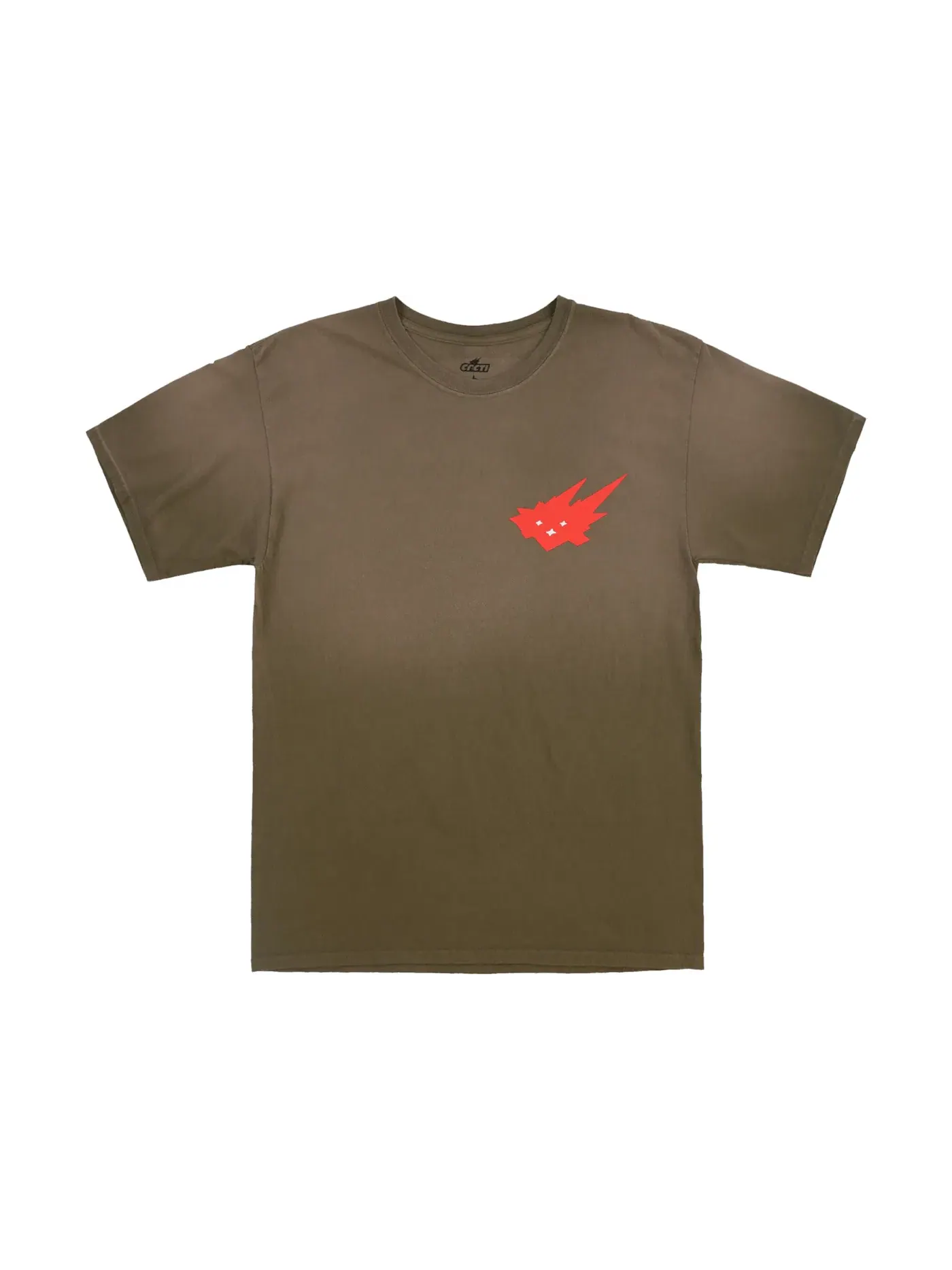 Мужская футболка с принтом Travis Scott Cacti Down To Earth Tee 2 — изображение 2 из 2, коричневый
